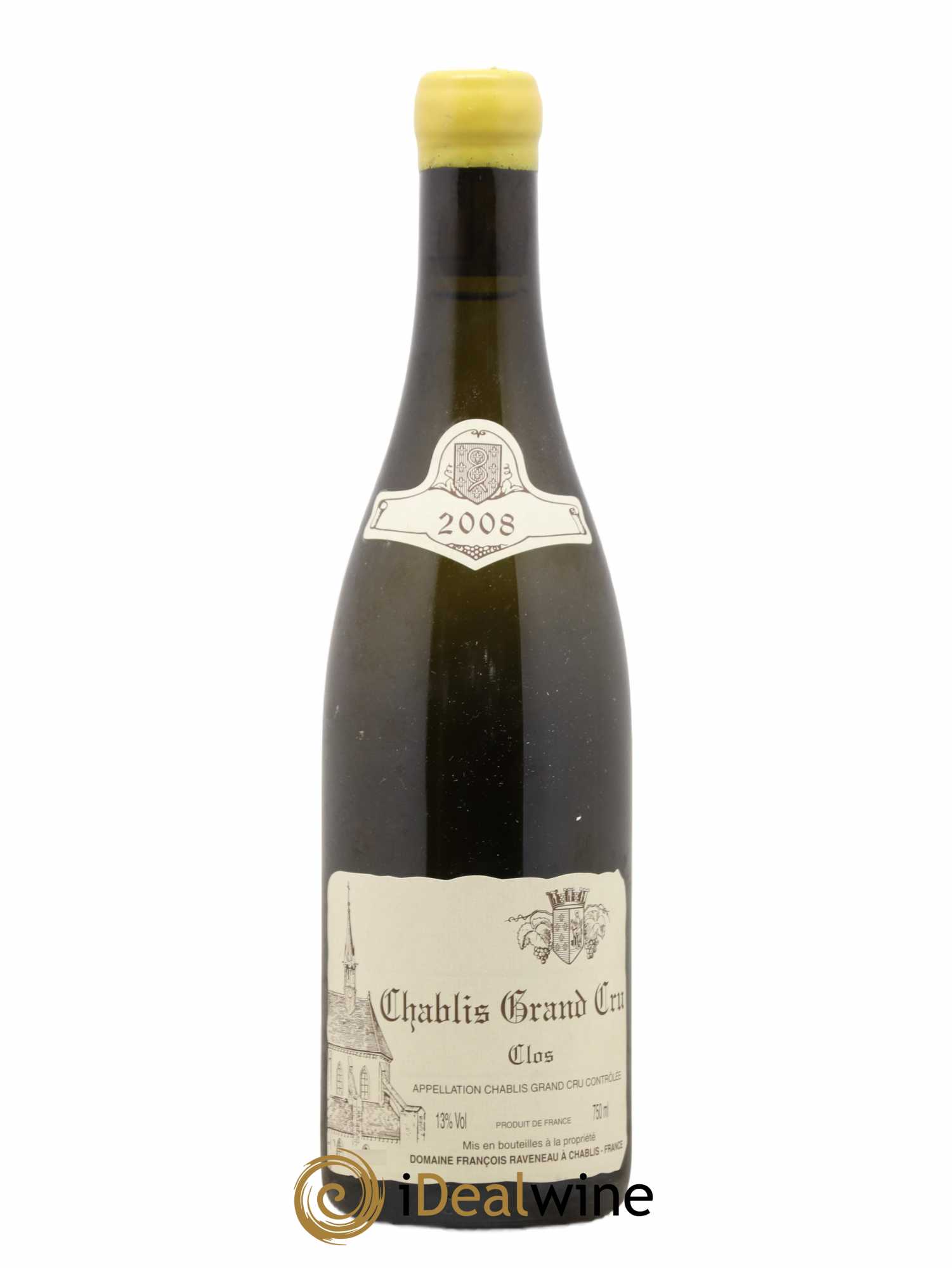 Chablis Grand Cru Clos Raveneau (Domaine) 2008 - Lot de 1 bouteille - 0