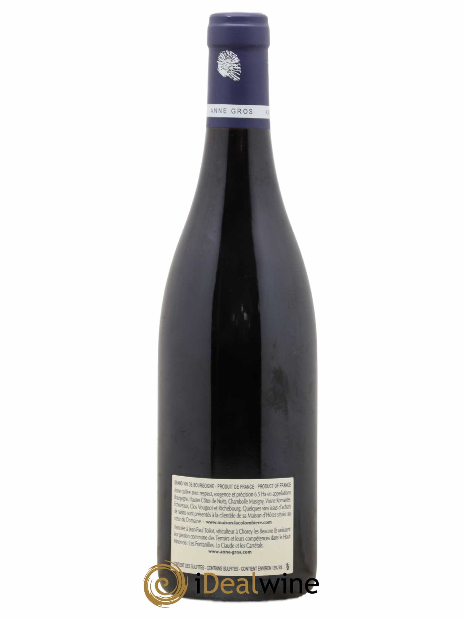 Clos de Vougeot Grand Cru Le Grand Maupertui Anne Gros 2011 - Lot de 1 bouteille - 1