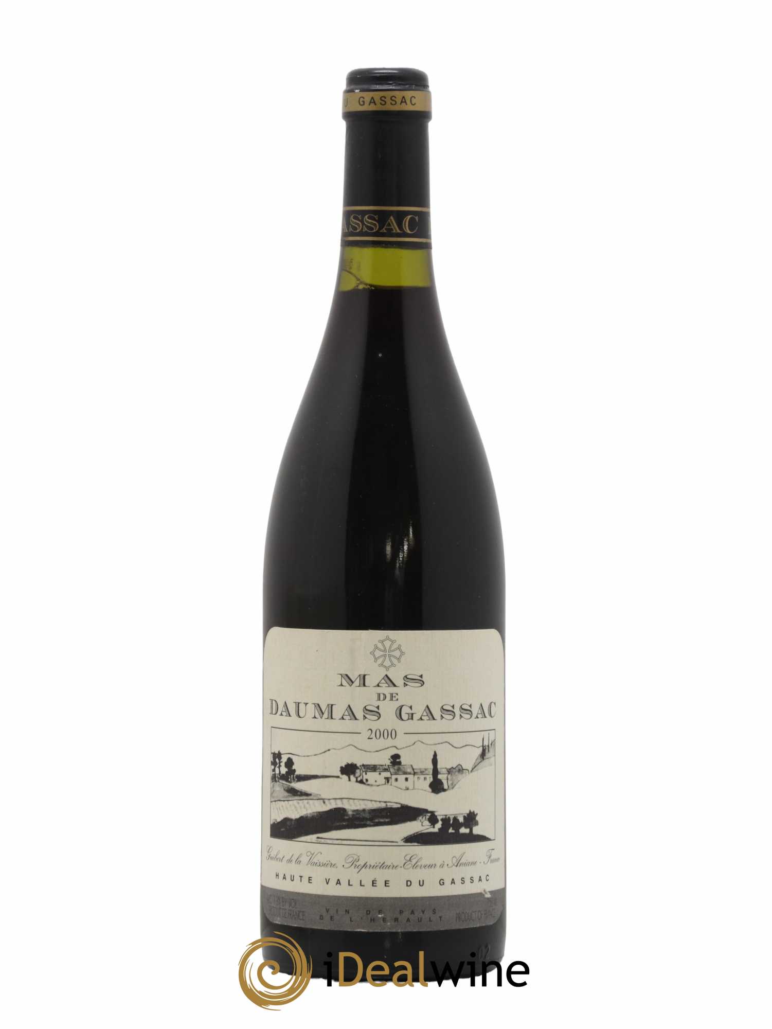 Saint-Guilhem-le-Désert - Cité d'Aniane Mas Daumas Gassac Famille Guibert de La Vaissière 2000 - Lot de 1 bouteille - 0