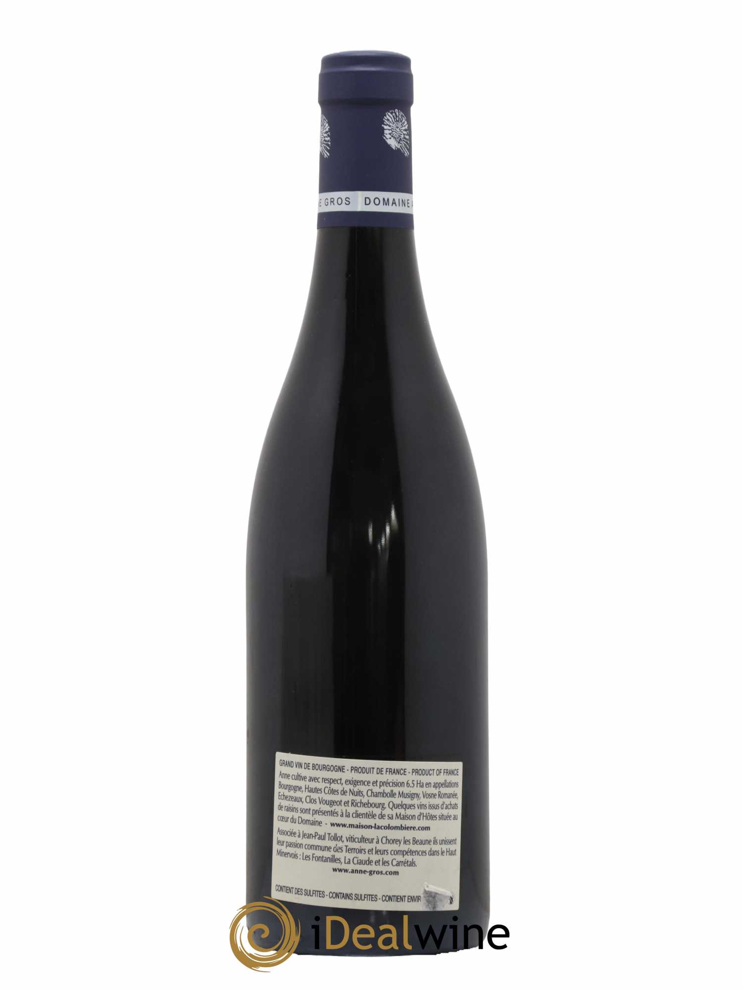 Clos de Vougeot Grand Cru Le Grand Maupertui Anne Gros 2010 - Lot de 1 bouteille - 1