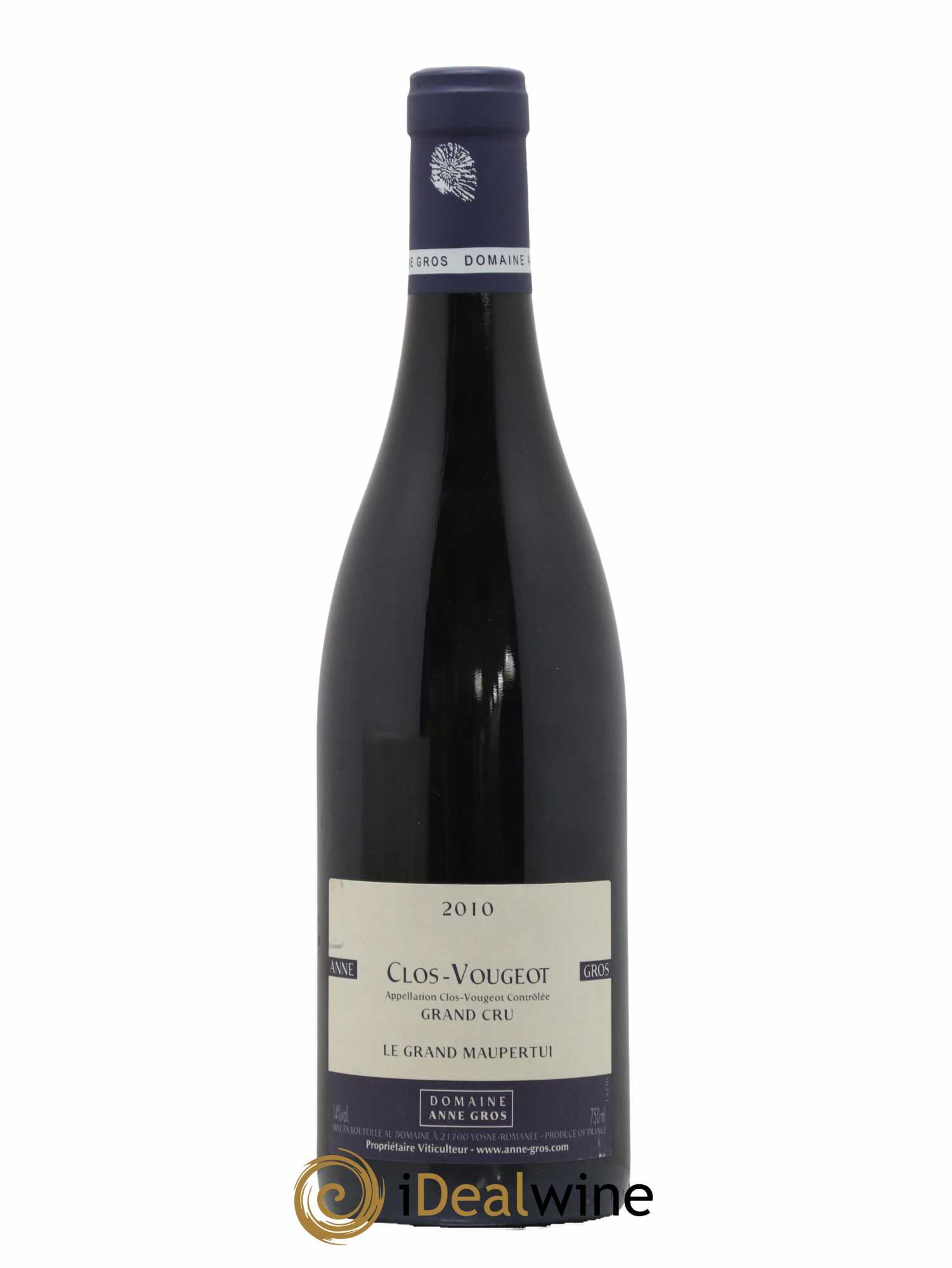 Clos de Vougeot Grand Cru Le Grand Maupertui Anne Gros 2010 - Lot de 1 bouteille - 0