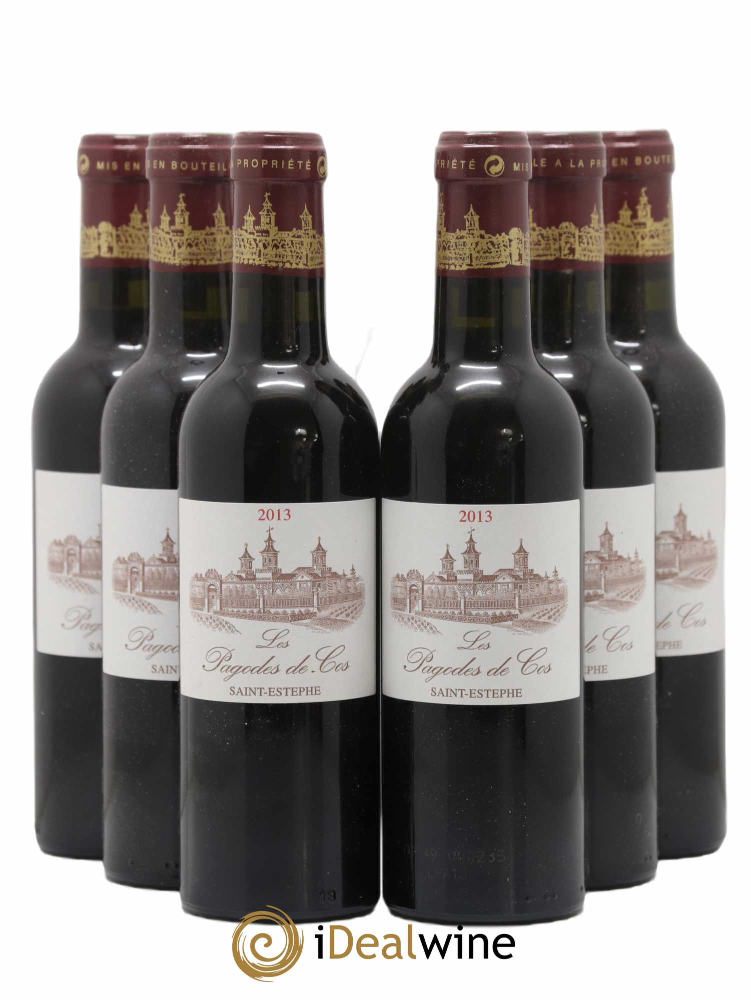 Les Pagodes de Cos Second Vin 2013 - Lot de 6 demi bouteilles - 0