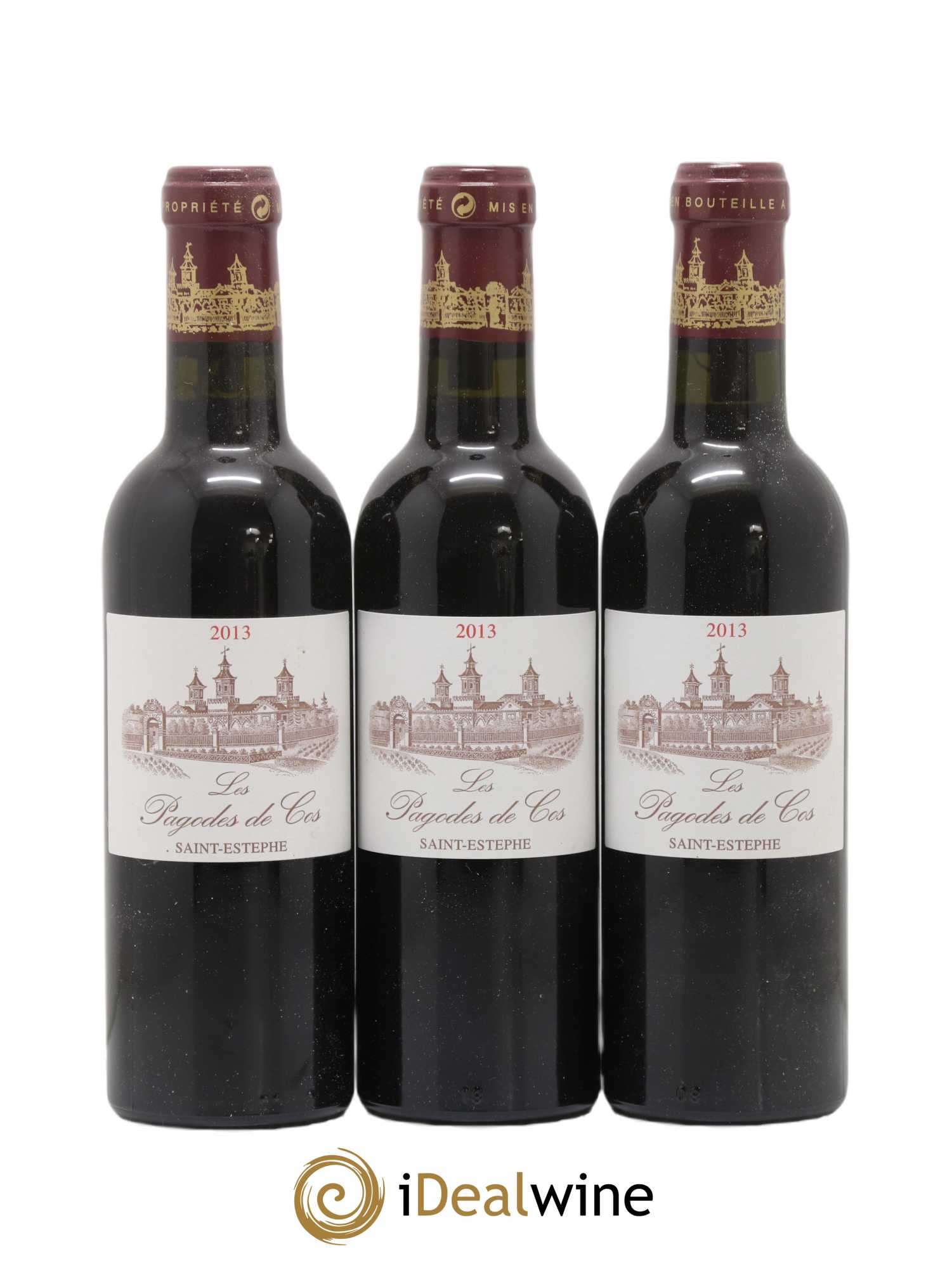 Les Pagodes de Cos Second Vin 2013 - Posten von 3 Demi-Flaschen - 0