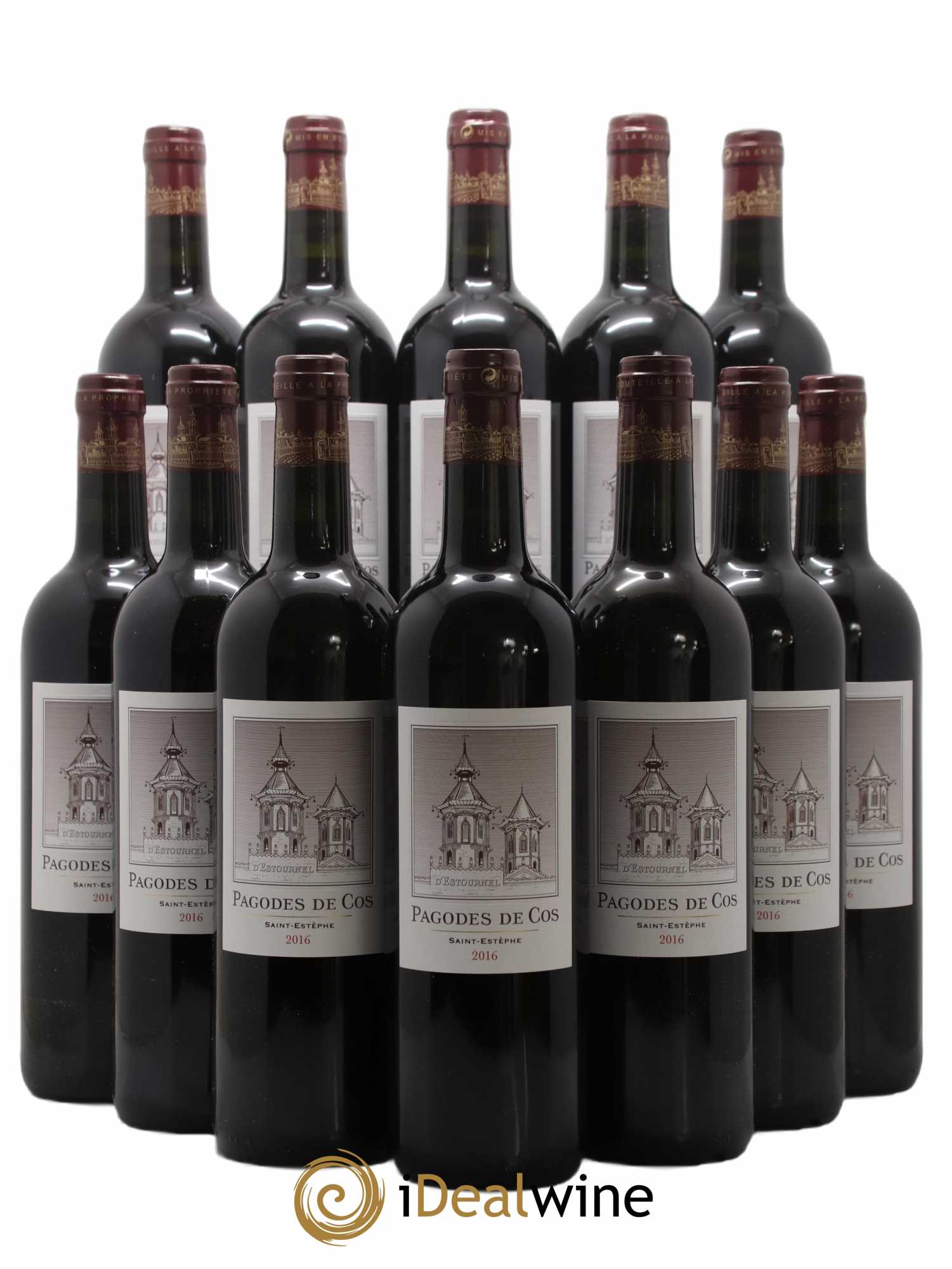 Les Pagodes de Cos Second Vin 2016 - Posten von 12 Flaschen - 0