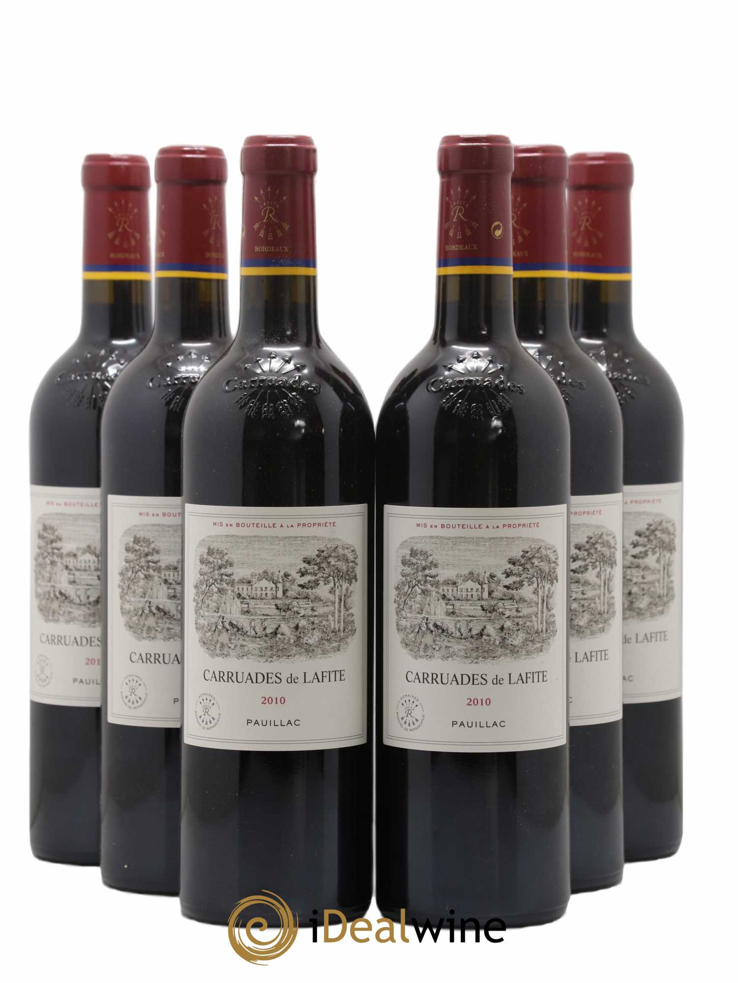 Carruades de Lafite Rothschild Second Vin 2010 - Lot de 6 bouteilles - 0