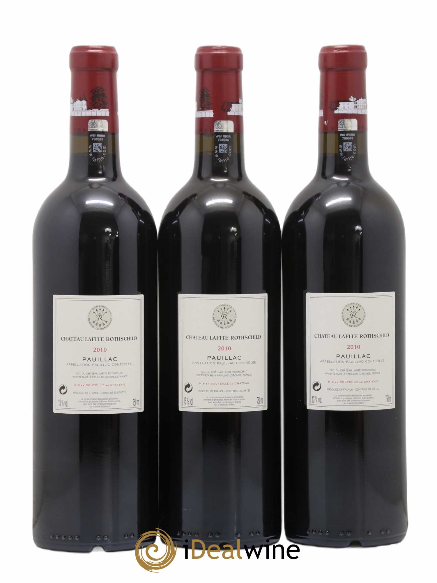 Château Lafite Rothschild 1er Grand Cru Classé (sans prix de réserve) 2010 - Lot de 6 bouteilles - 2
