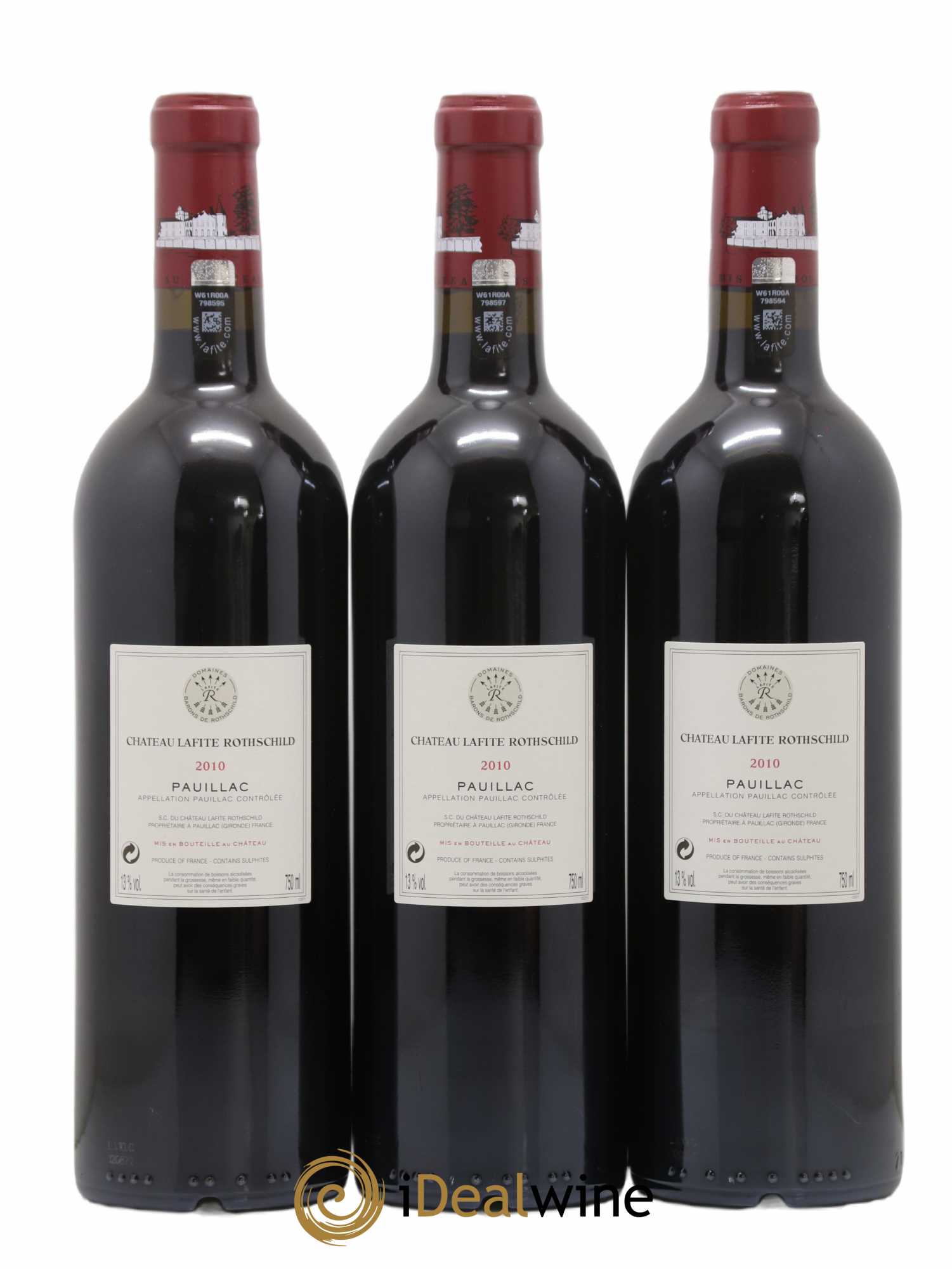Château Lafite Rothschild 1er Grand Cru Classé (sans prix de réserve) 2010 - Lot de 6 bouteilles - 4