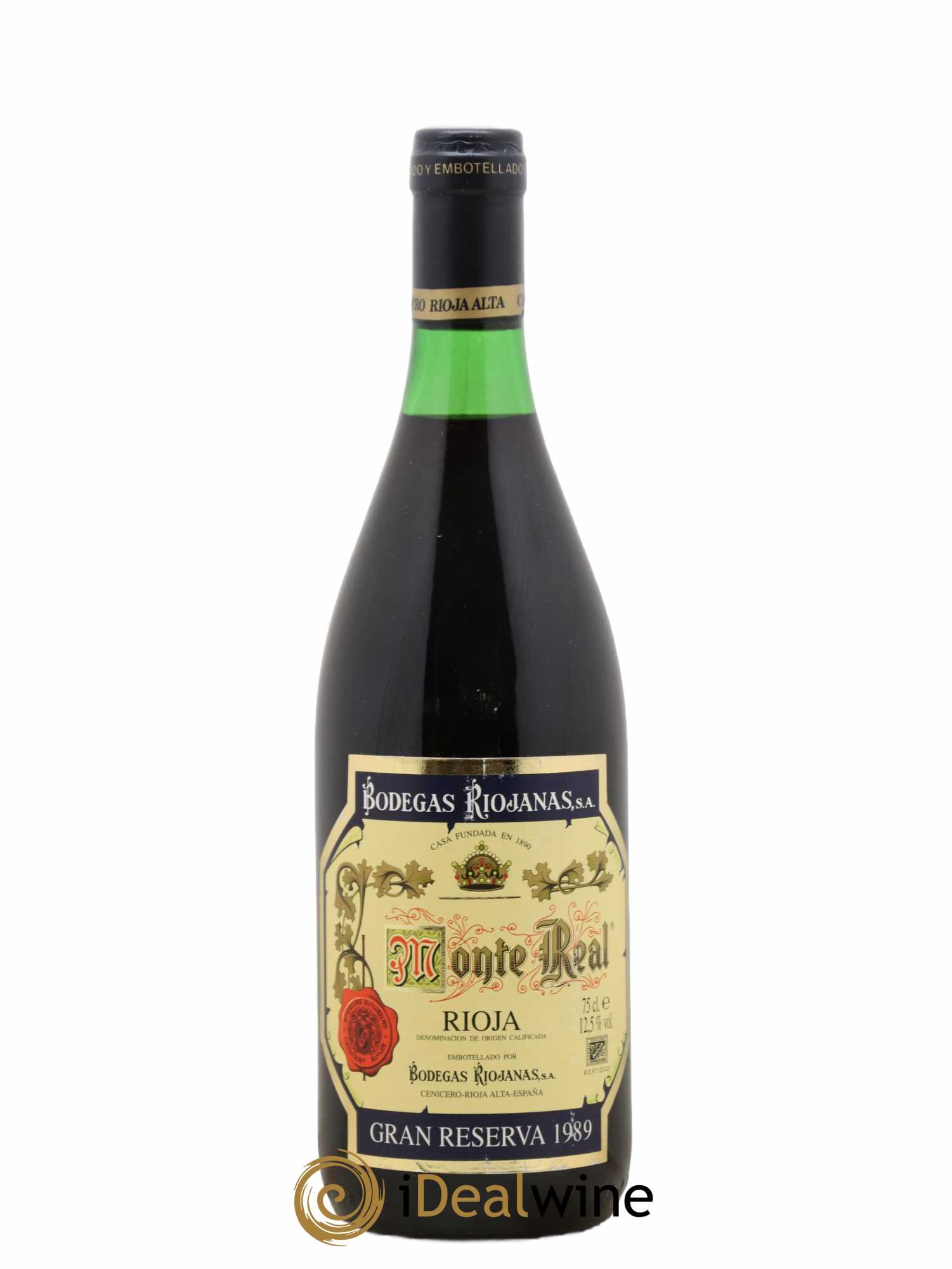 Rioja DOCA Monte Real Gran Reserva Bodegas Riojanas 1989 - Lot of 1 bottle - 0