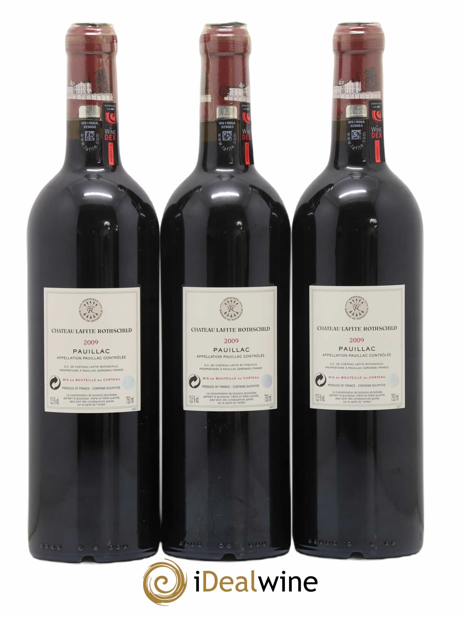 Château Lafite Rothschild 1er Grand Cru Classé 2009 - Lot de 3 bouteilles - 1
