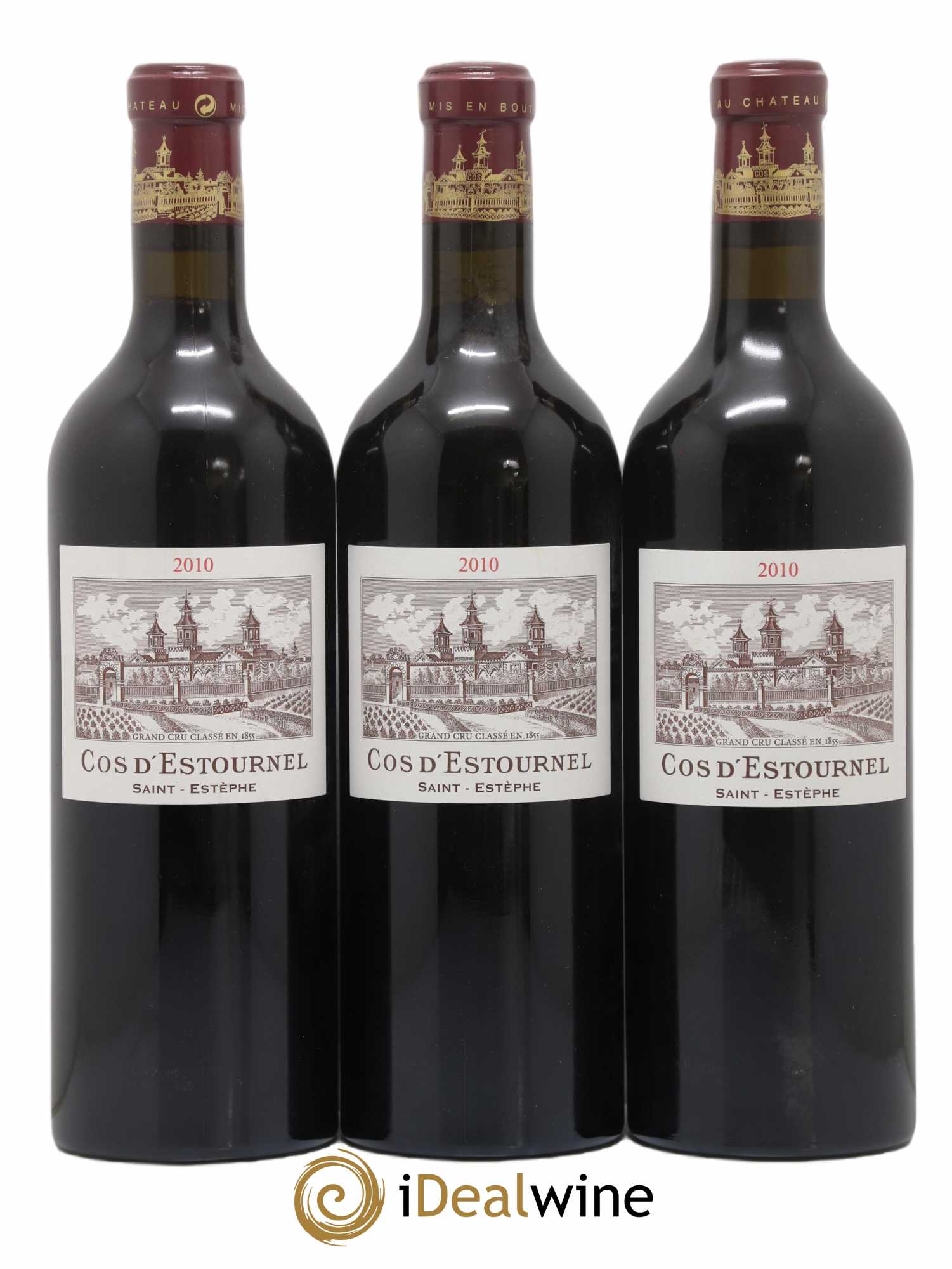 Cos d'Estournel 2ème Grand Cru Classé 2010 - Lot de 3 bouteilles - 0