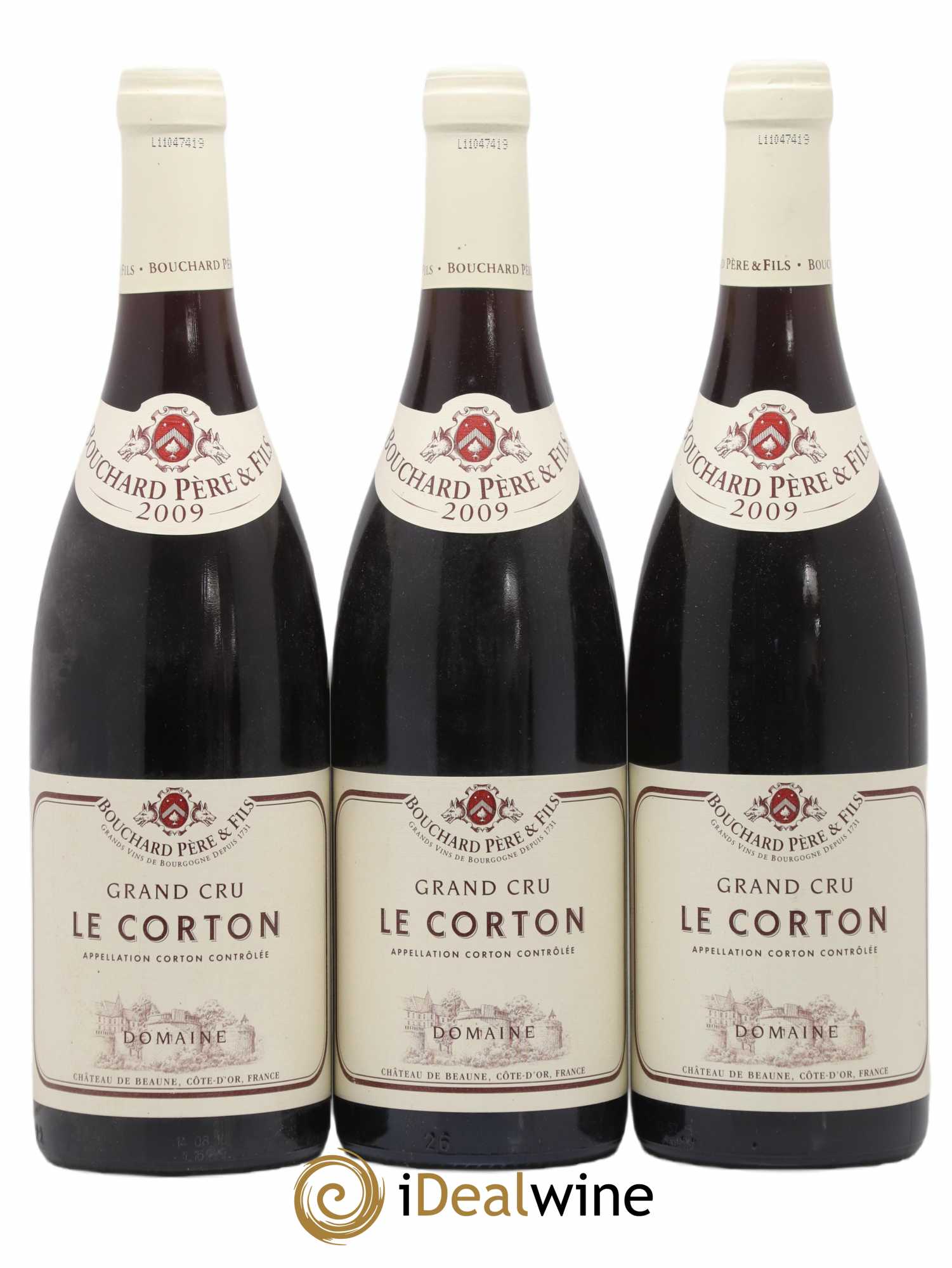 Corton Grand Cru Le Corton Bouchard Père & Fils 2009 - Lot de 3 bouteilles - 0