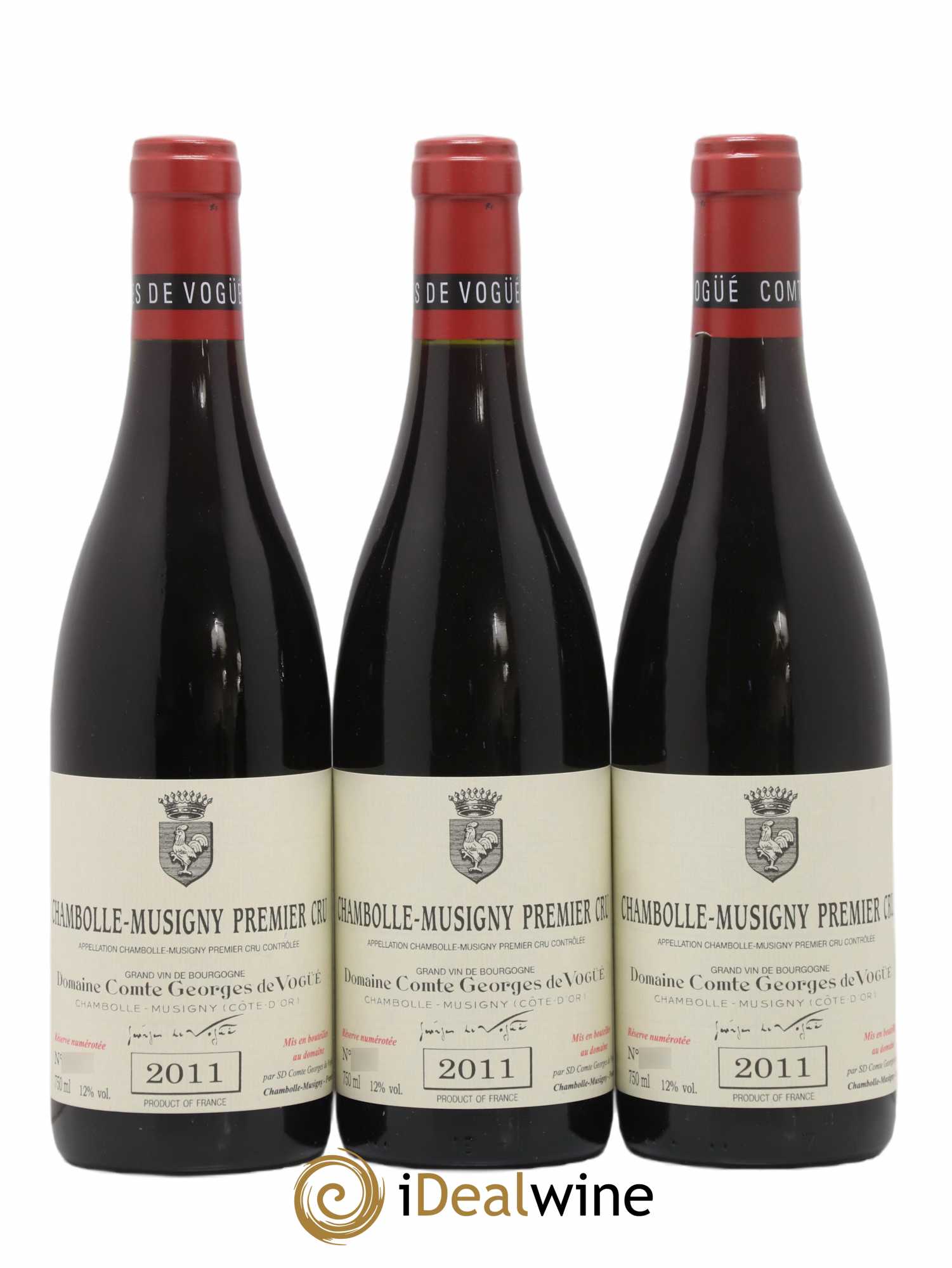 Chambolle-Musigny 1er Cru Comte Georges de Vogüé 2011 - Lot de 3 bouteilles - 0