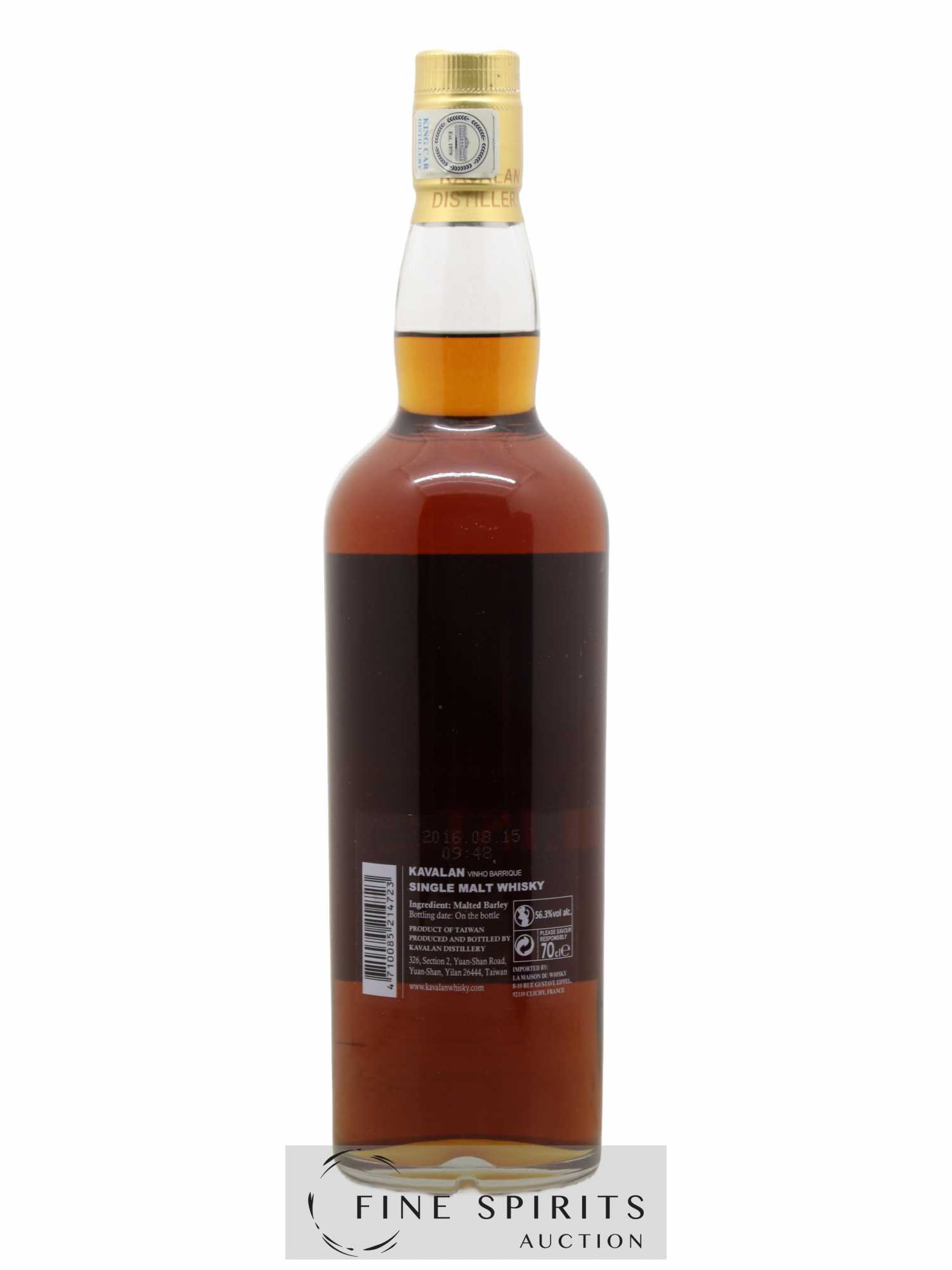 Kavalan Of. Solist Vinho Barrique Cask n°W120727039A - One of 238 - bottled 2016 Cask Strength - Posten von 1 Flasche - 2