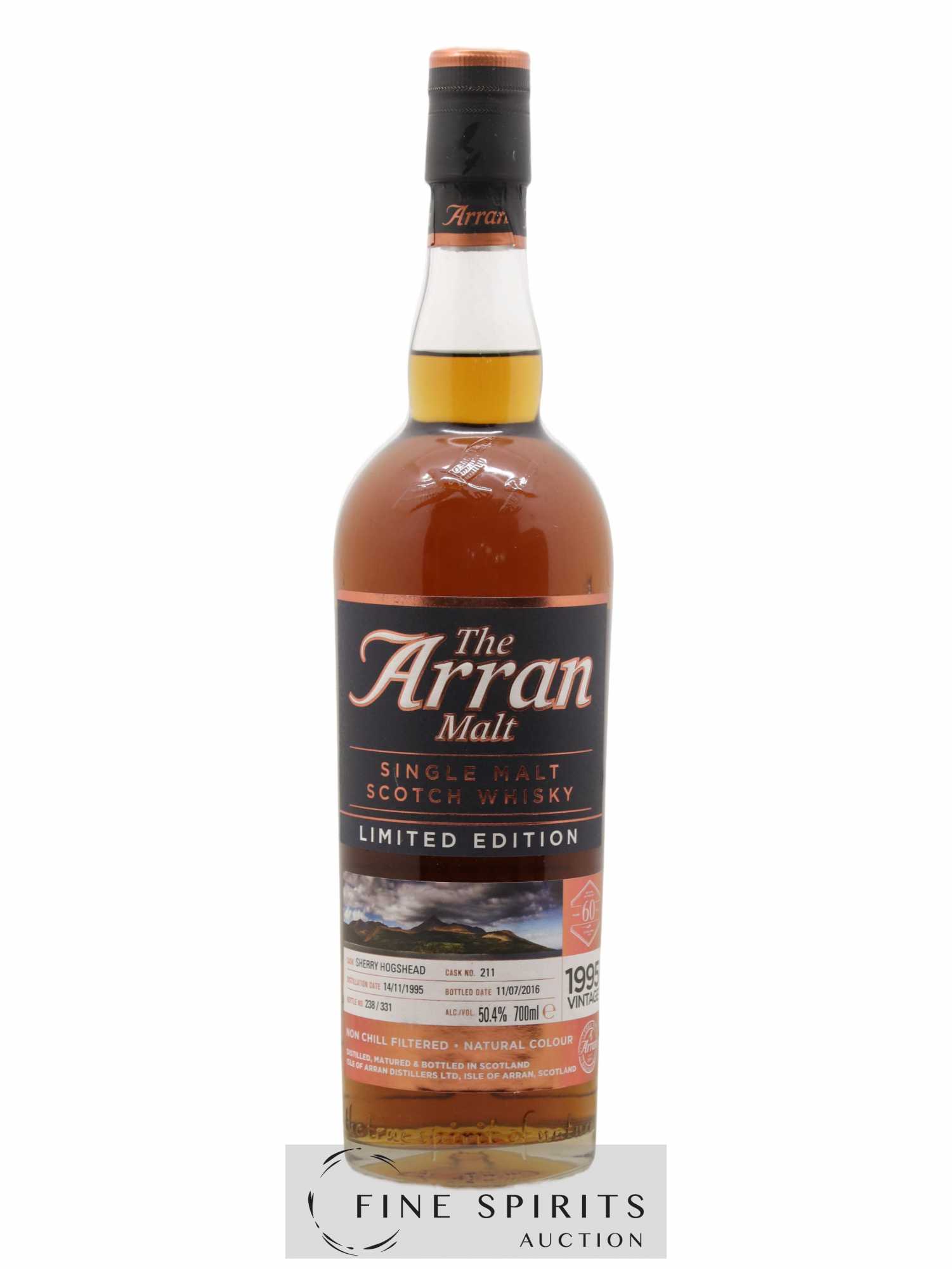 Arran 1995 Of. Cask n°211 - One of 331 - bottled 2016 LMDW 60th Anniversary Limited Edition - Lot of 1 bottle - 1