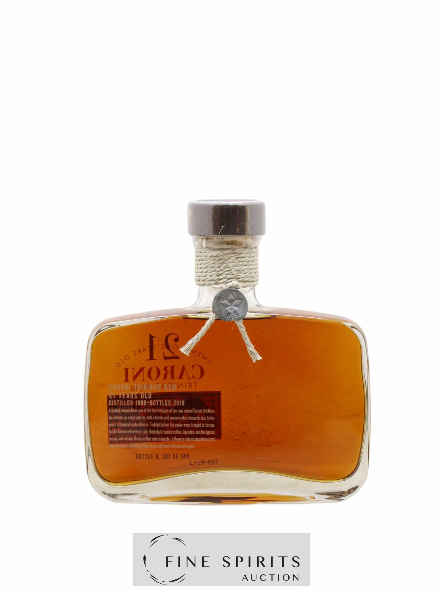 Caroni 21 years 1998 Rossi & Rossi Small Batch - One of 900 - bottled 2019 Rum Nation Rare Rums - Lot de 1 bouteille - 2