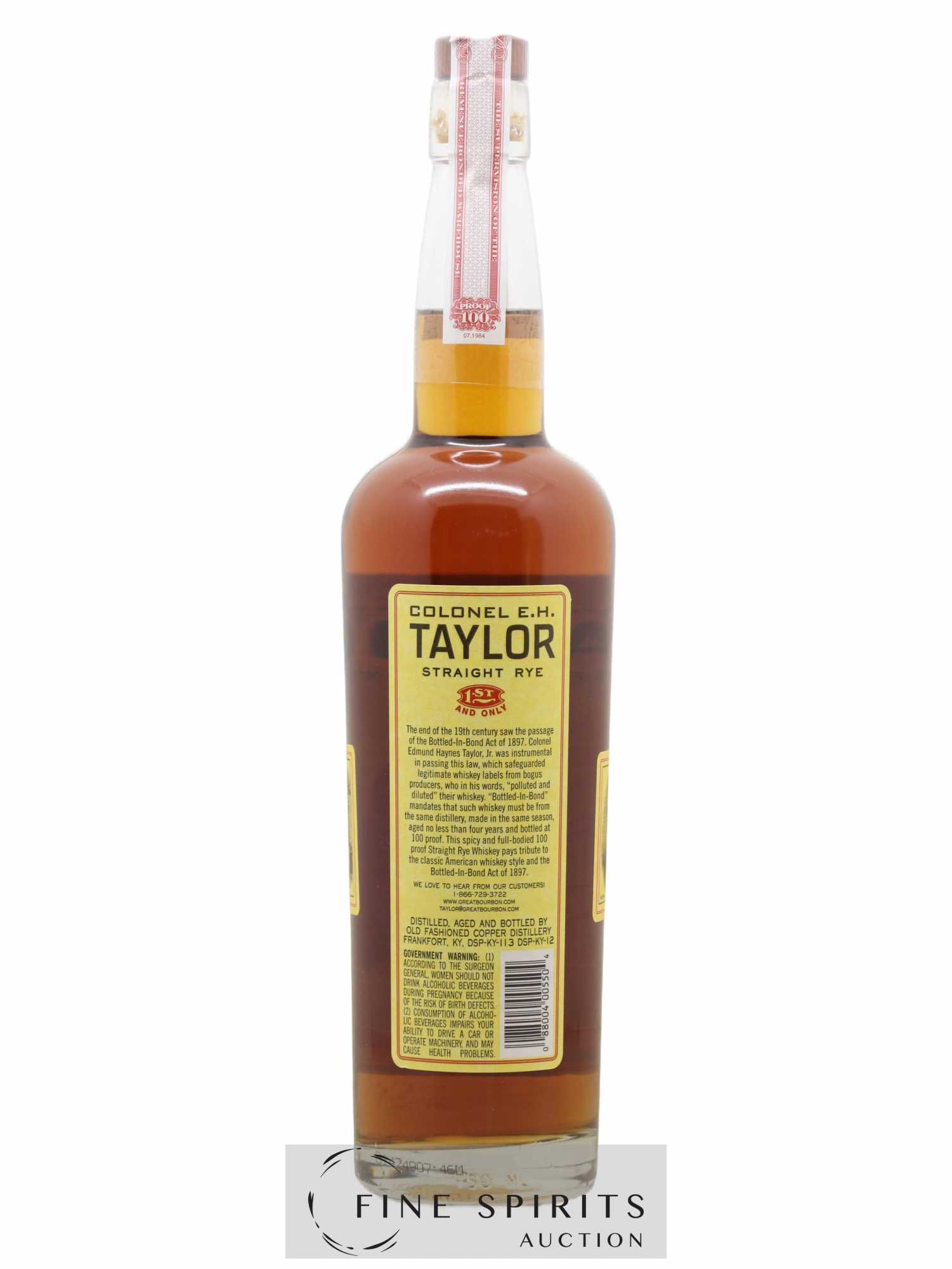 E.H. Taylor Of. Small Batch bottled in Bond 1st and Only - Lot de 1 bouteille - 2