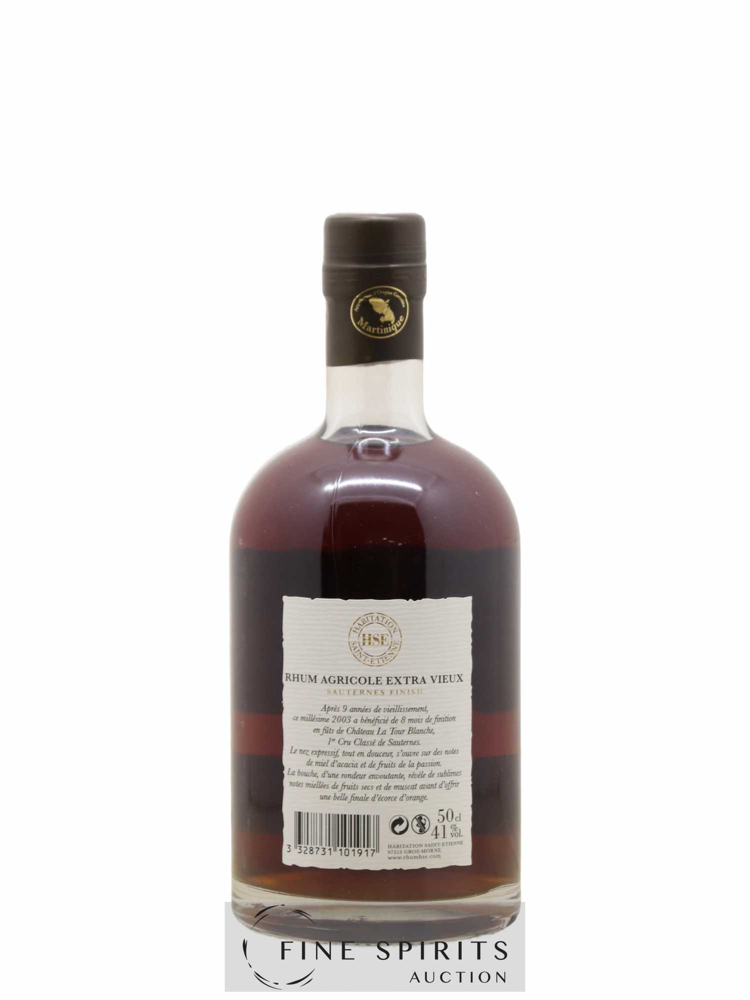HSE 9 years 2003 Of. Sauternes Finish - bottled 2013 - Lot de 1 bouteille - 2