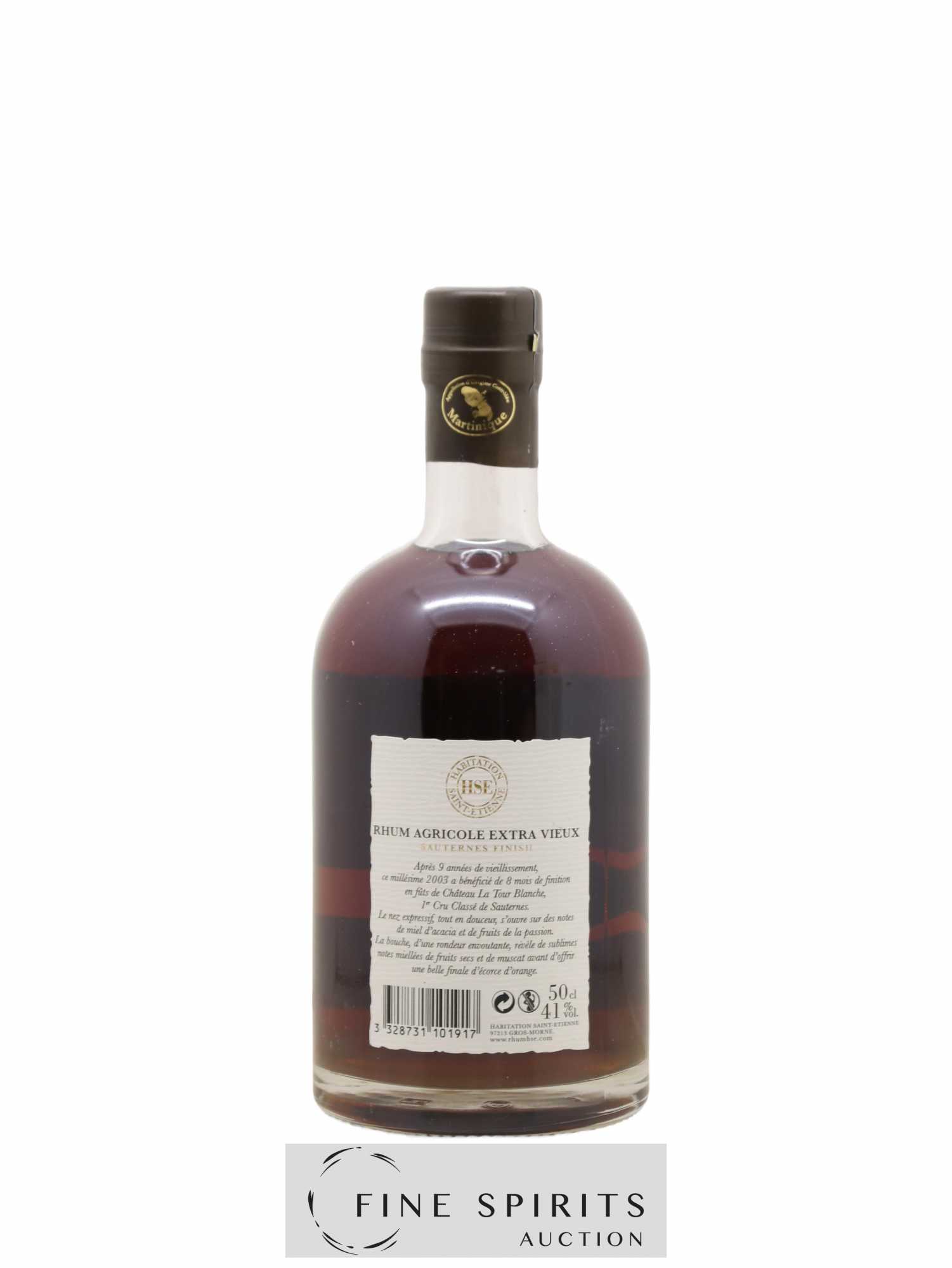 HSE 9 years 2003 Of. Sauternes Finish - bottled 2013 - Lot de 1 bouteille - 2