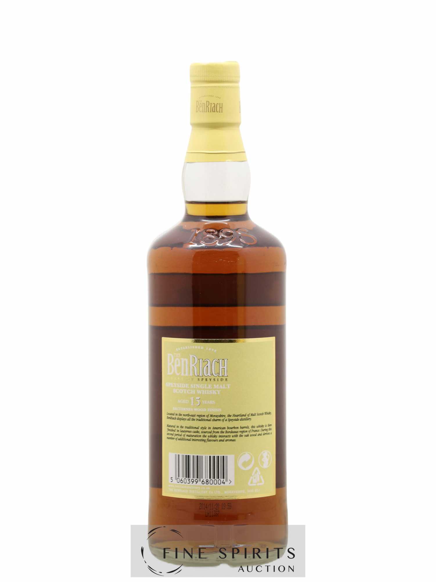 Benriach 15 years Of. Sauternes Wood Finish - Posten von 1 Flasche - 2