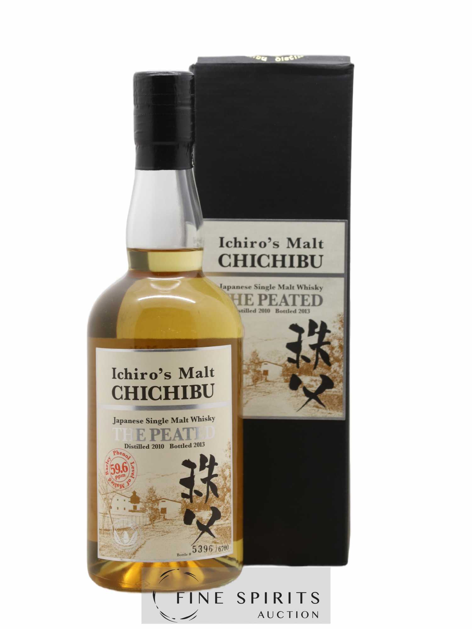 Chichibu 2010 Of. The Peated 59.6ppm - One of 6700 - bottled 2013 Ichiro's Malt - Lot de 1 bouteille - 0