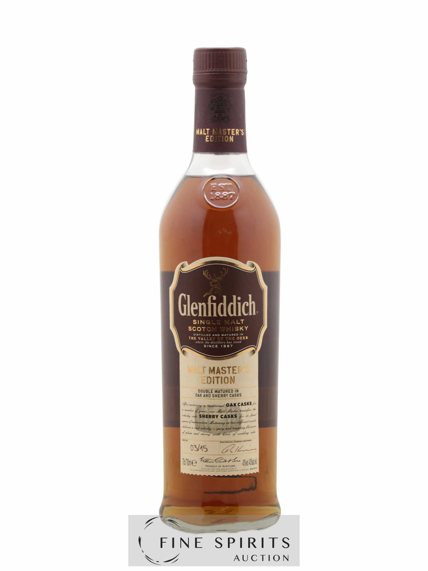 Glenfiddich Of. Malt Master's Edition Batch n°03-15 - Posten von 1 Flasche - 1