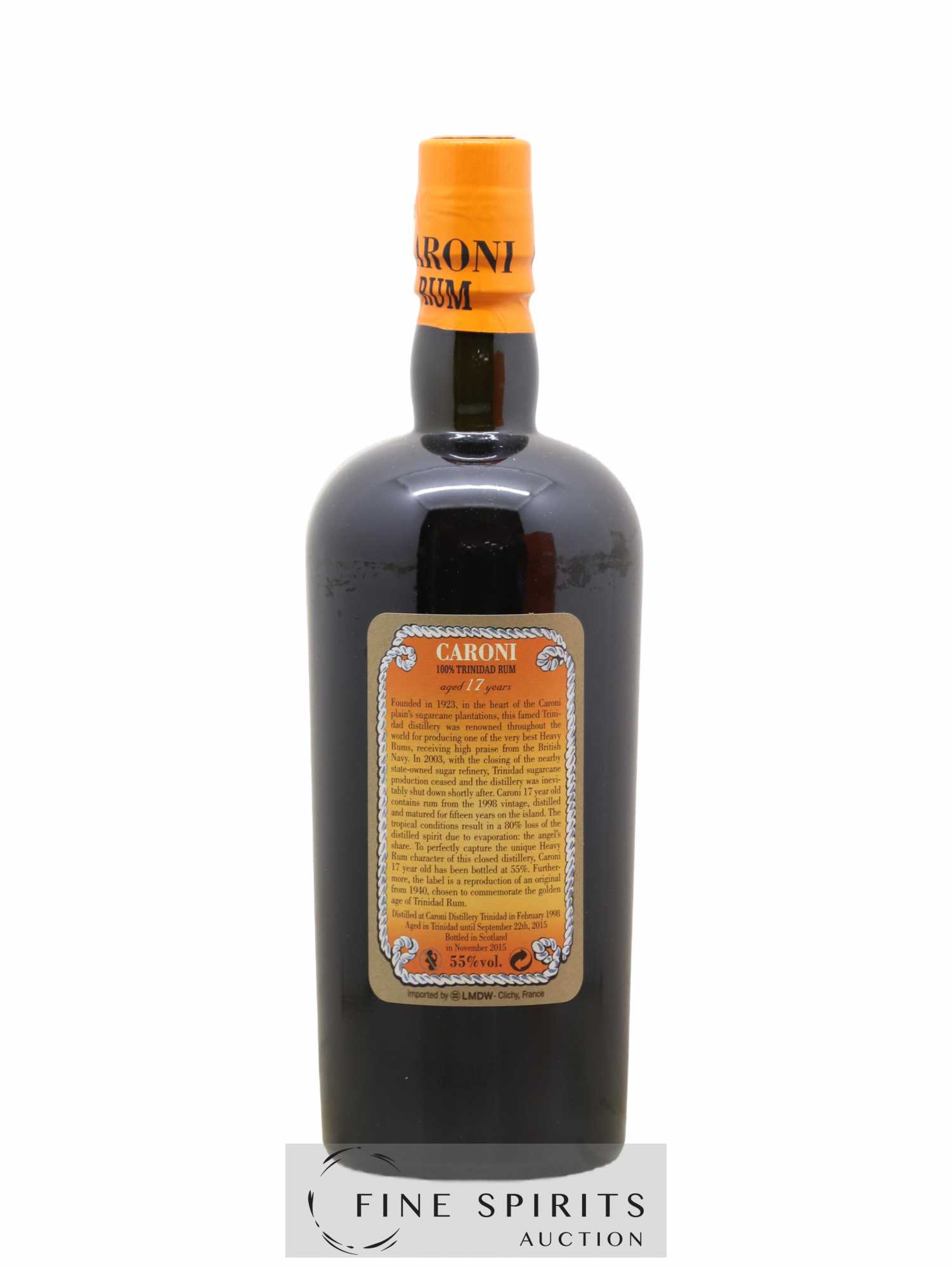 Caroni 17 years 1998 Of. 110° Proof bottled 2015 LMDW Extra Strong - Lot de 1 bouteille - 2