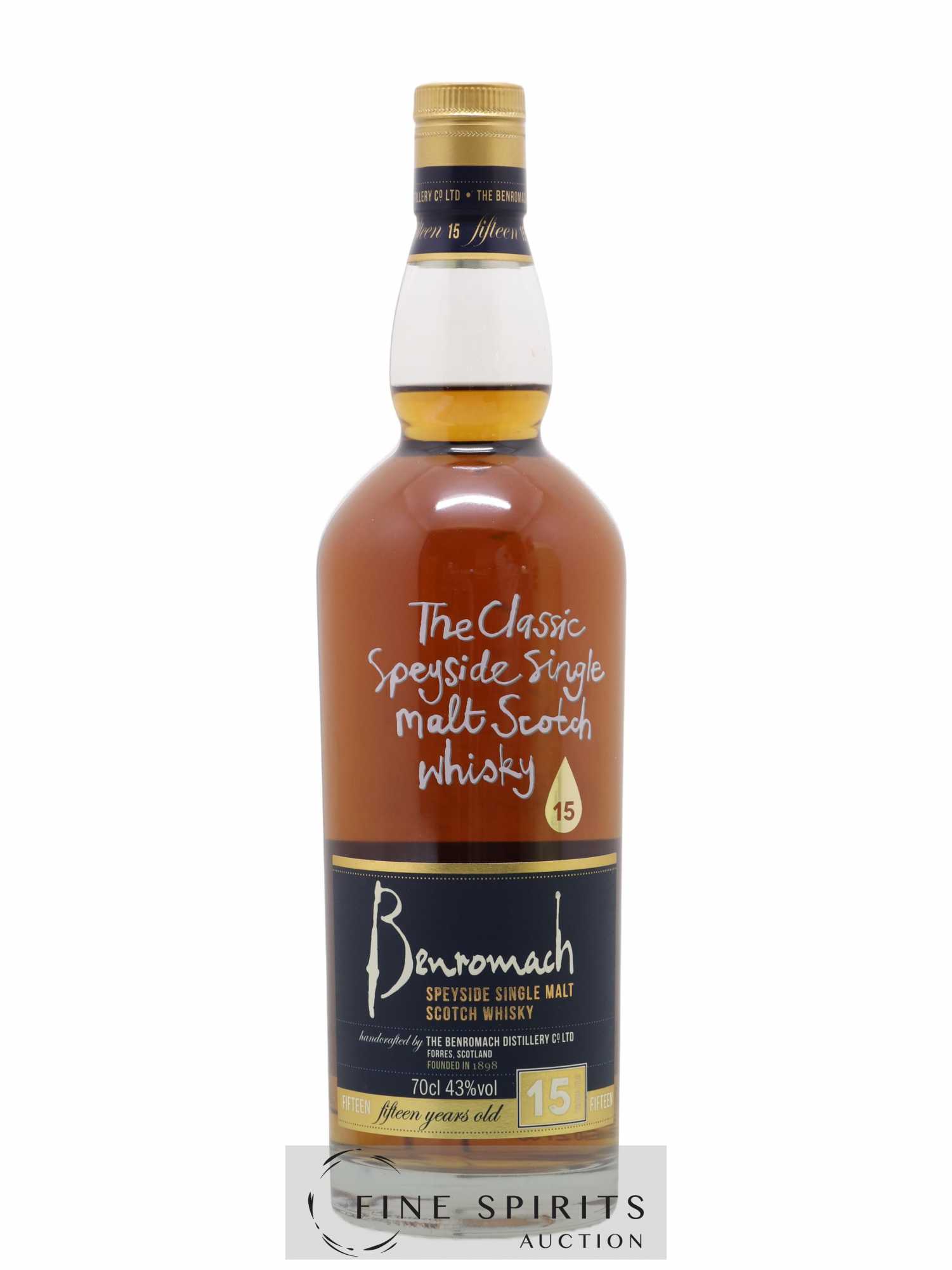 Benromach 15 years Of. - Lot de 1 bouteille - 1