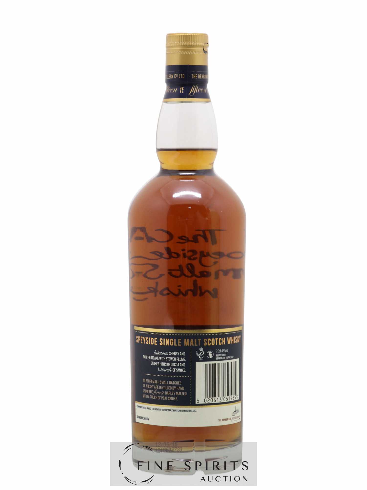 Benromach 15 years Of. - Lot de 1 bouteille - 2