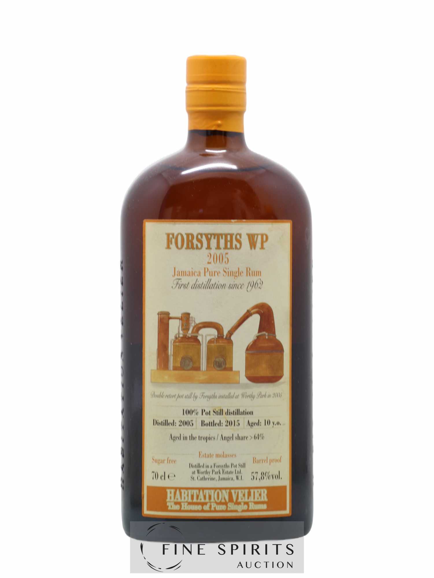 Forsyths WP 10 years 2005 Velier bottled 2015 Habitation Velier - Lot de 1 bouteille - 0