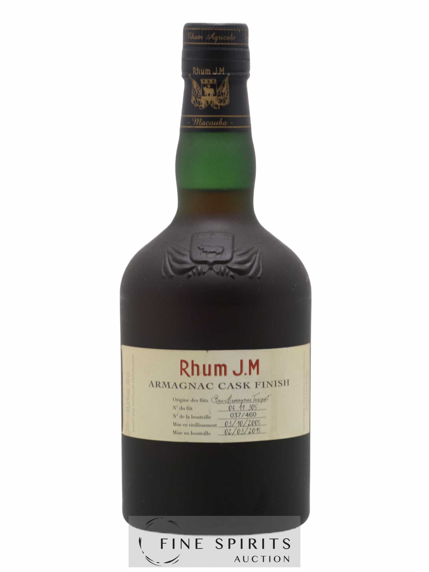 J.M 2005 Of. Armagnac Cask n°0411305 - One of 460 - bottled 2015 50CL - Lot de 1 bouteille - 0