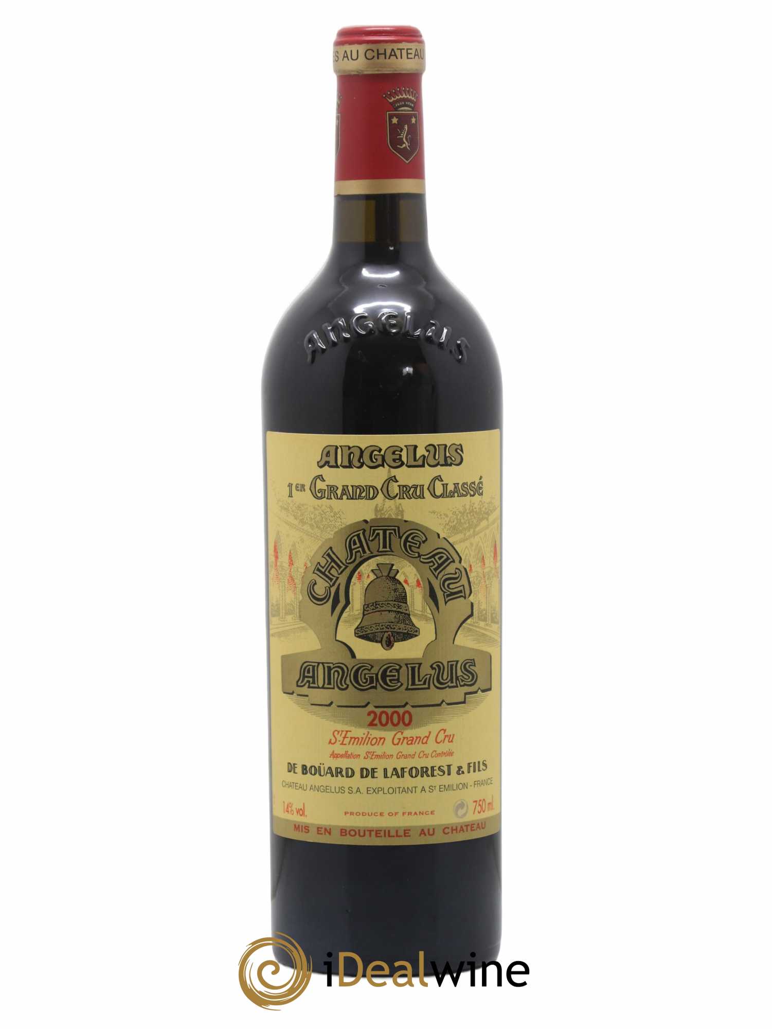 Château Angélus 1er Grand Cru Classé A 2000 - Lot de 1 bouteille - 0