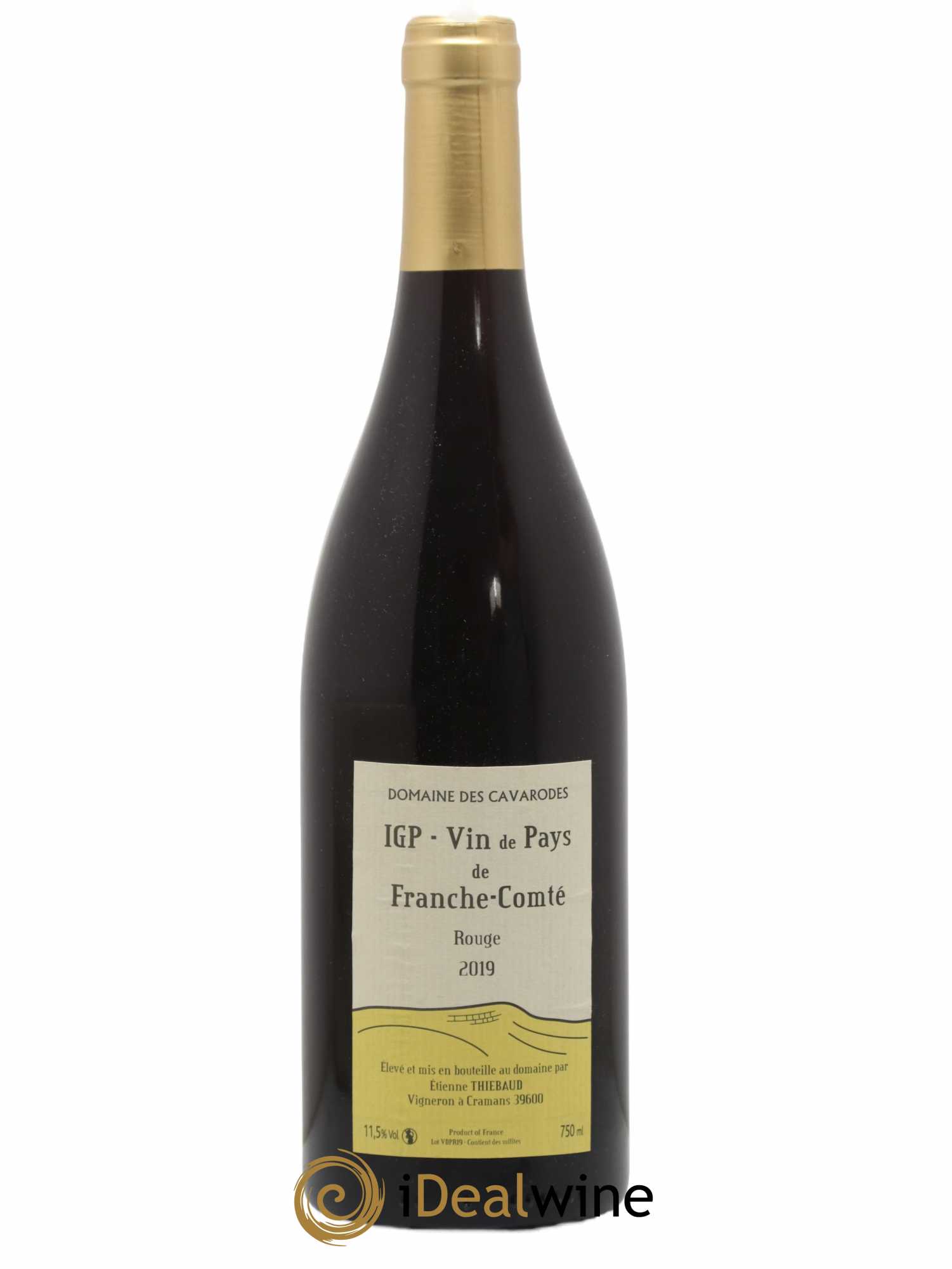 Franche-Comté Cavarodes (Domaine des) - Etienne Thiébaud 2019 - Lot de 1 bouteille - 0
