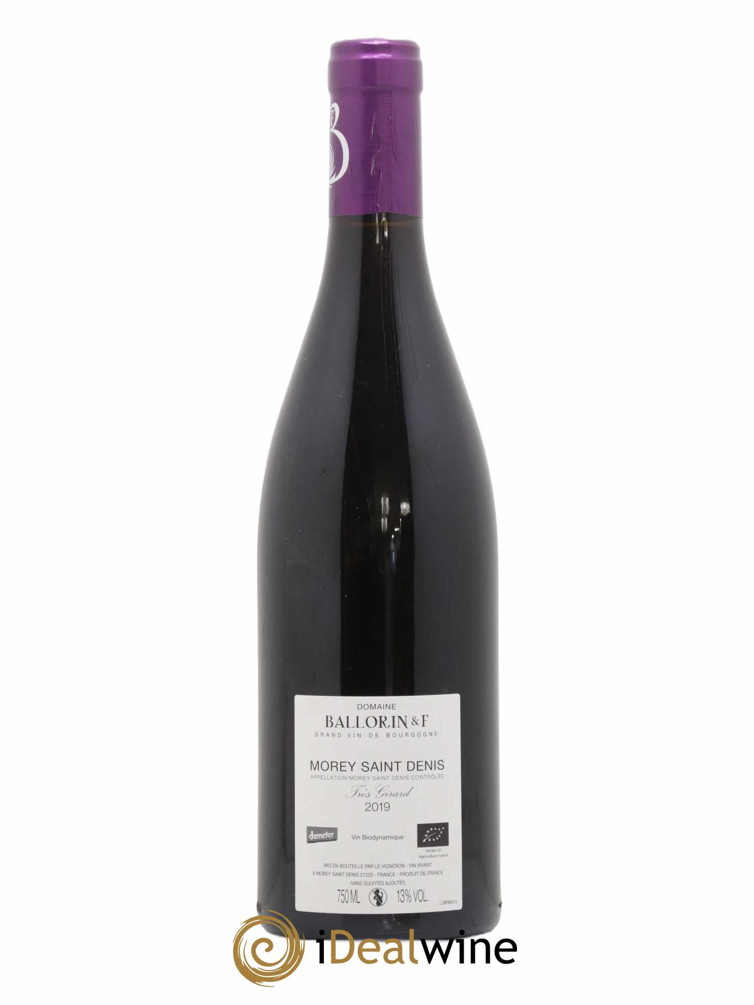 Morey-Saint-Denis Très Girard Ballorin & F(Domaine) 2019 - Lot de 1 bouteille - 1