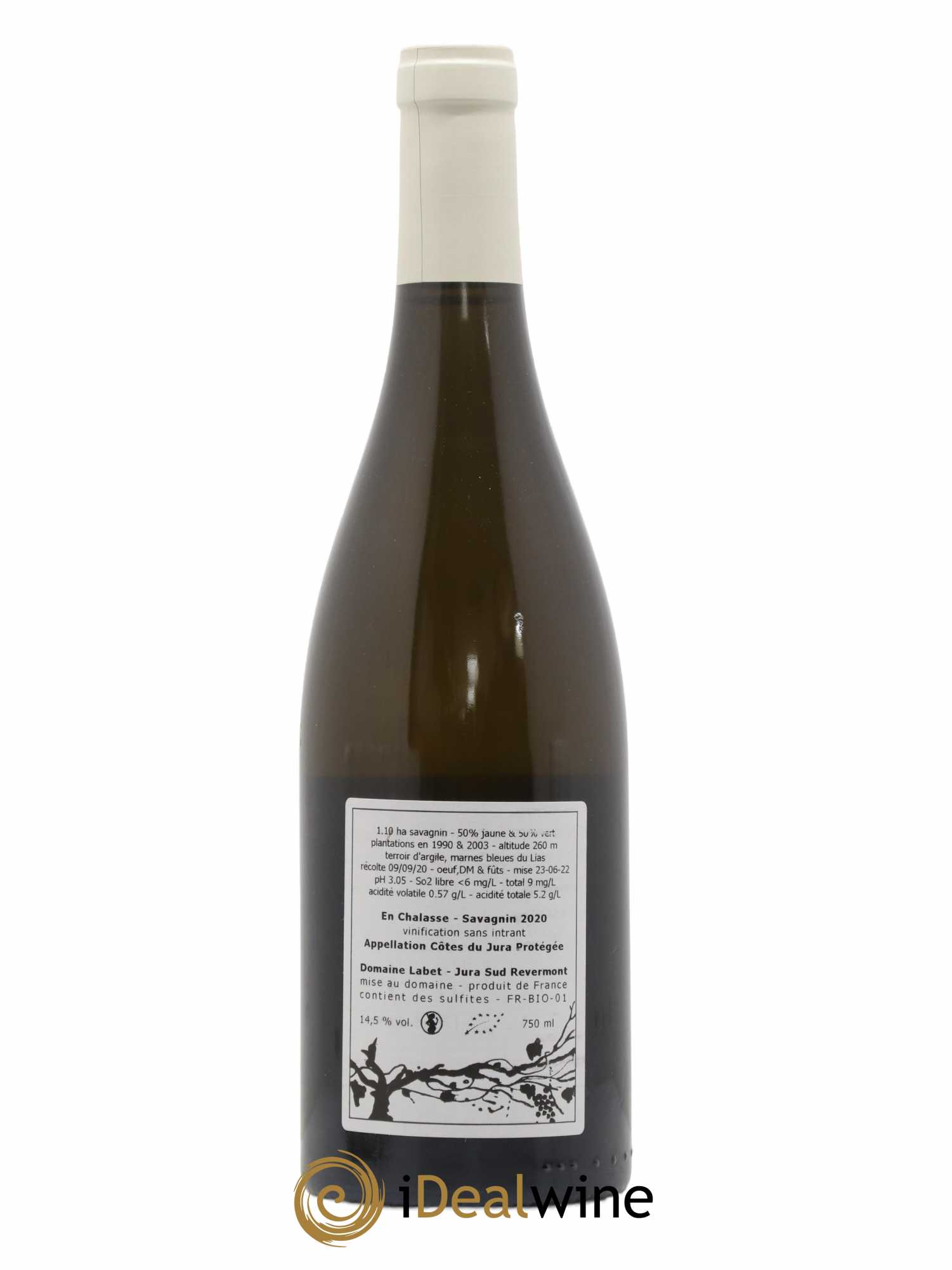 Côtes du Jura Fleur de Savagnin En Chalasse Romain - Julien - Charline Labet 2020 - Lot de 1 bouteille - 1