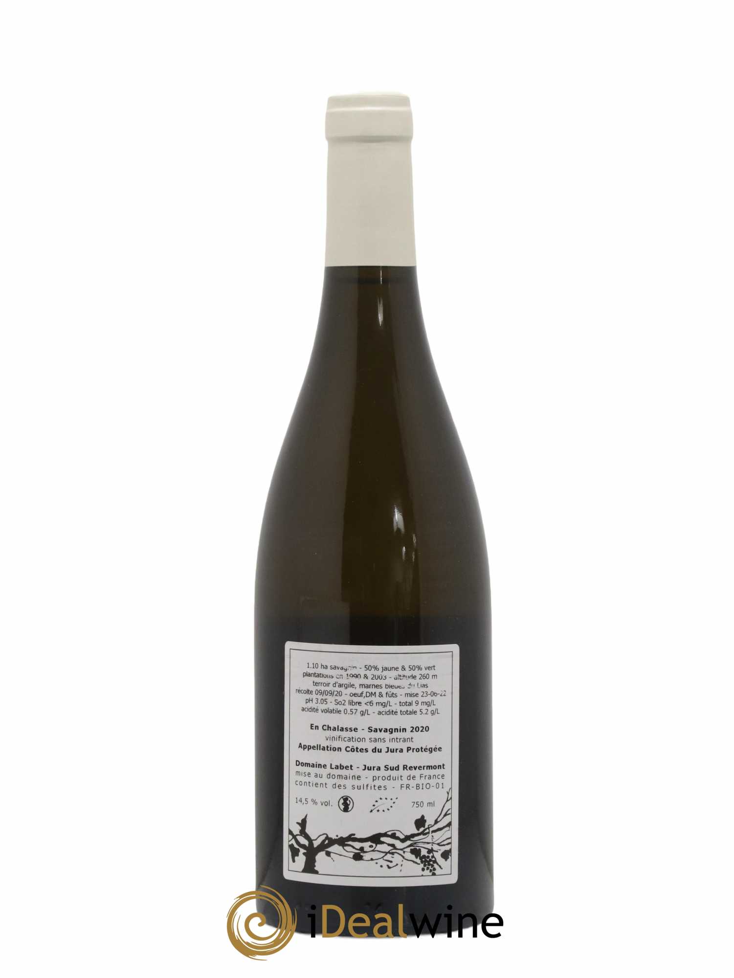 Côtes du Jura Fleur de Savagnin En Chalasse Romain - Julien  - Charline Labet 2020 - Lot of 1 bottle - 1