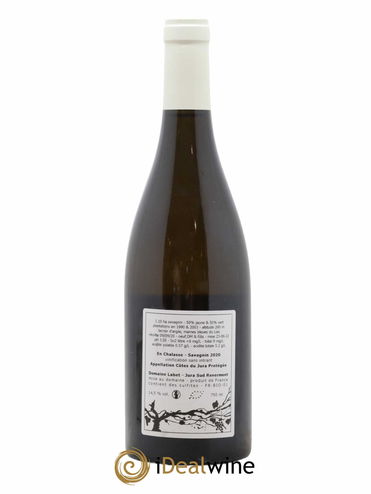 Côtes du Jura Fleur de Savagnin En Chalasse Romain - Julien  - Charline Labet 2020 - Lot of 1 bottle - 1