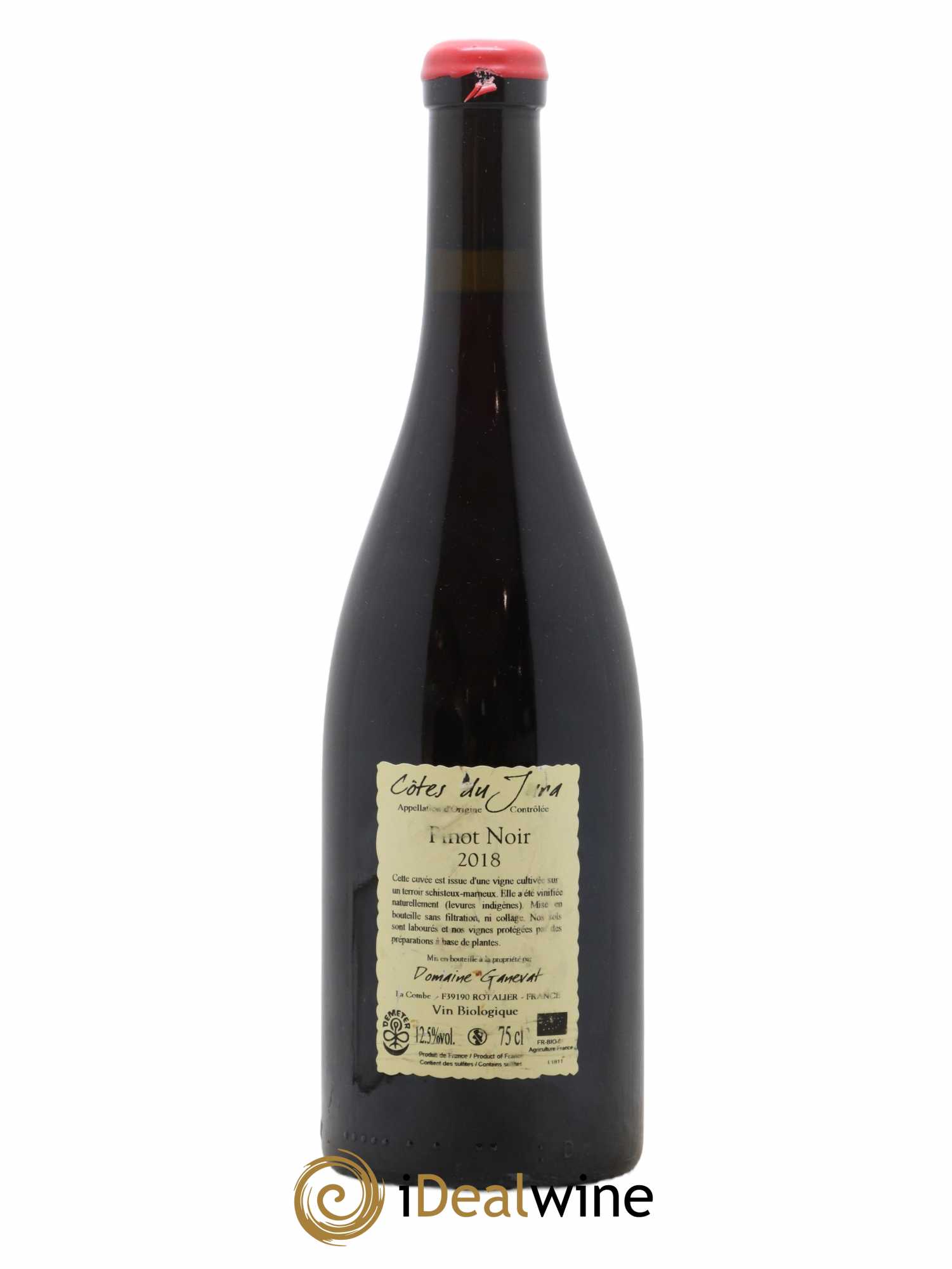 Côtes du Jura Pinot Noir En Billat  Jean-François Ganevat (Domaine) 2018 - Lot of 1 bottle - 1
