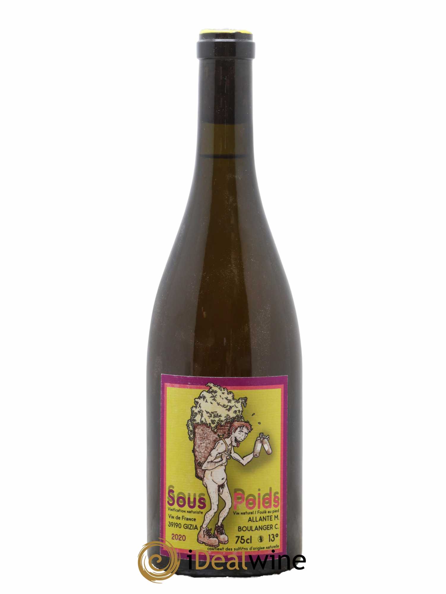 Vin de France Sous Poids Allante Boulanger 2020 - Lot de 1 bouteille - 0