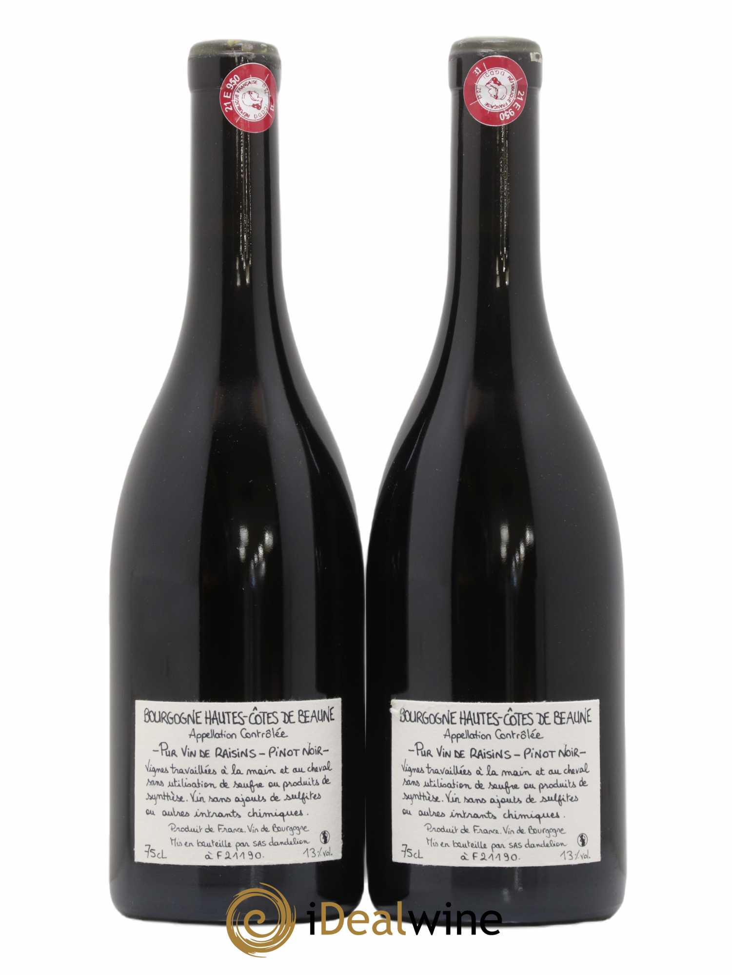 Hautes-Côtes de Beaune Nature Dandelion (Domaine) 2020 - Lot de 2 bouteilles - 1