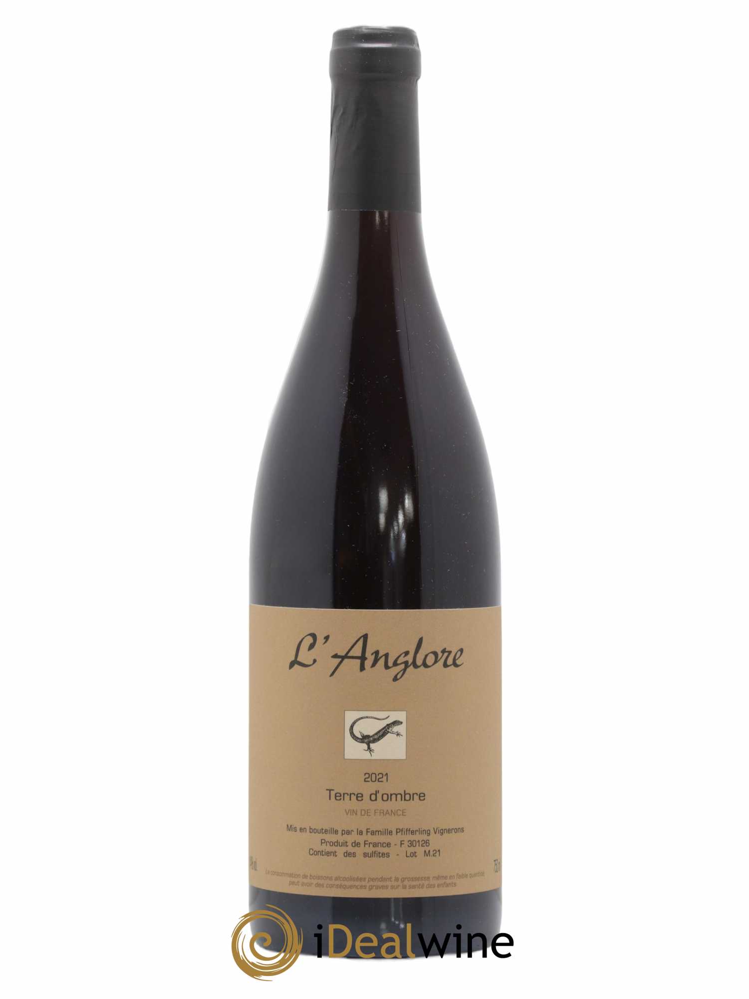 Vin de France Terre d'Ombre L'Anglore 2021 - Lot de 1 bouteille - 0