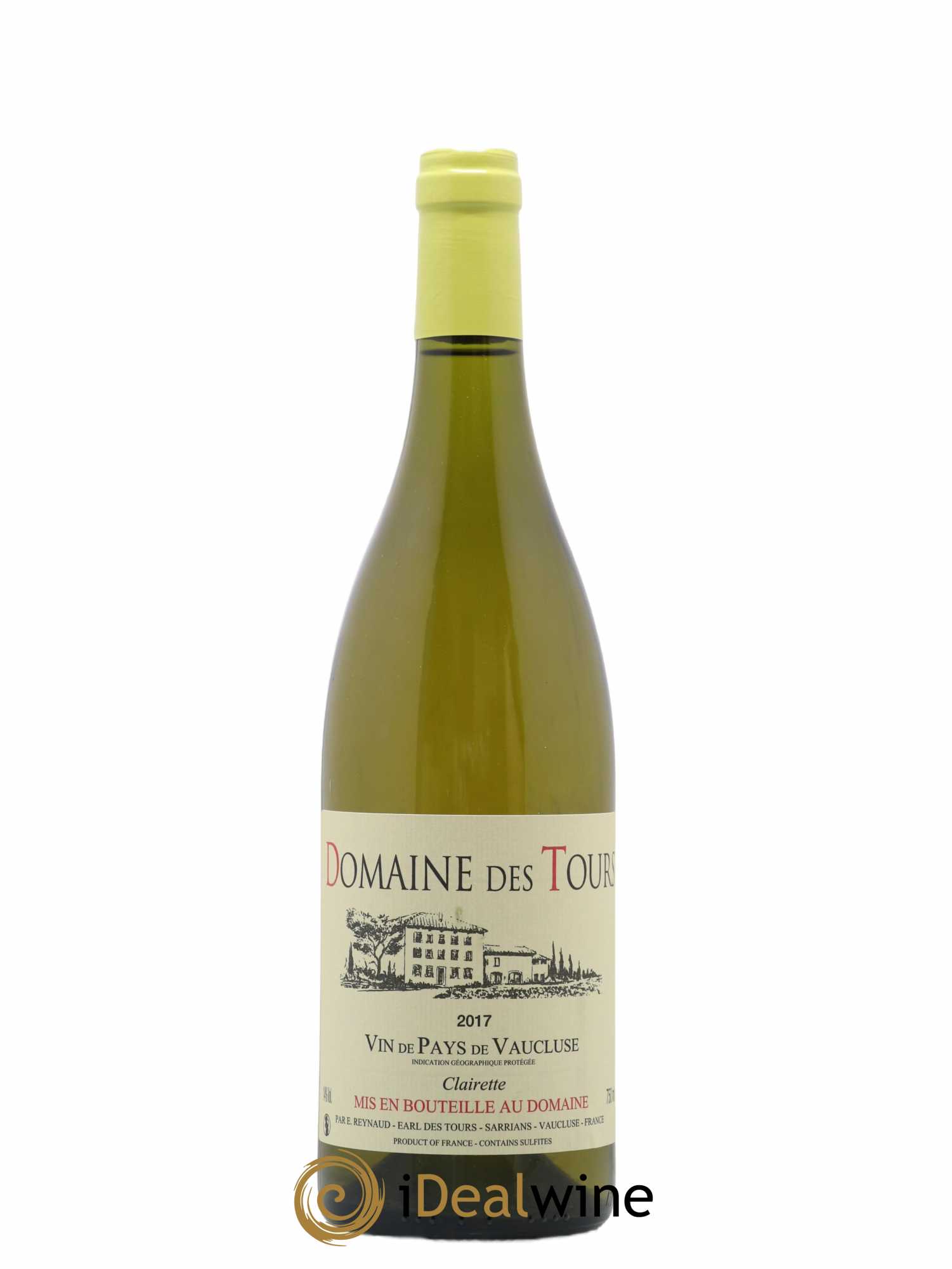 Vaucluse (Vin de Pays de Vaucluse) Domaine des Tours Emmanuel Reynaud Clairette 2017 - Lot de 1 bouteille - 0
