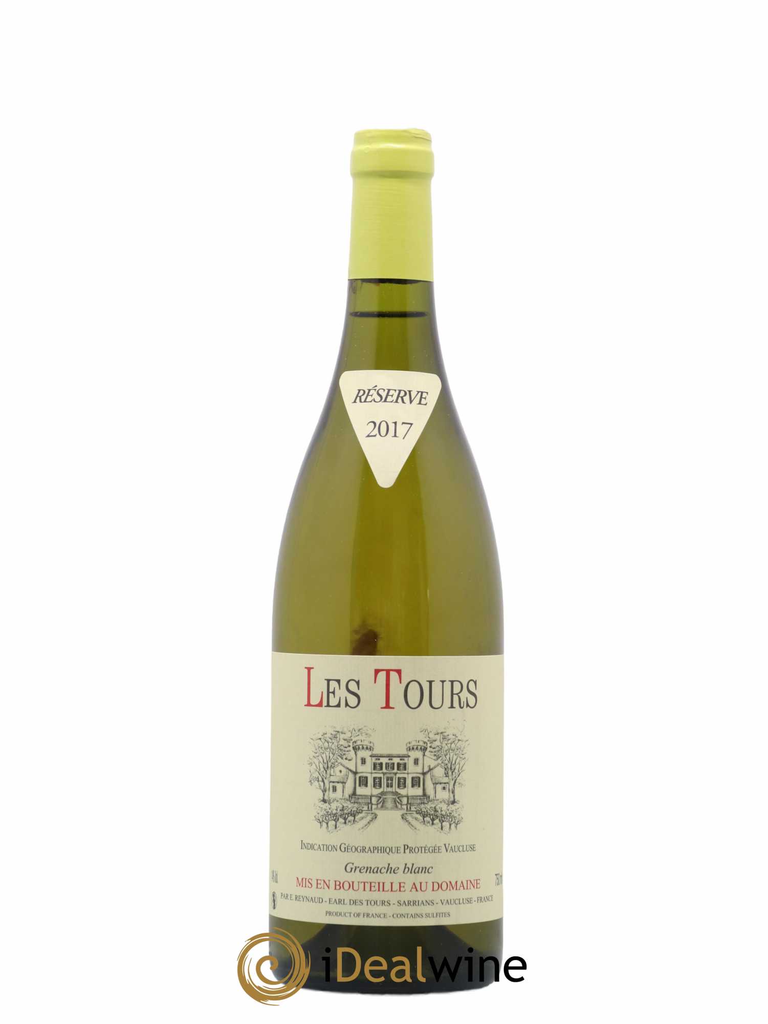 Vaucluse (Vin de Pays de Vaucluse) Les Tours Grenache Blanc Emmanuel Reynaud 2017 - Lot de 1 bouteille - 0