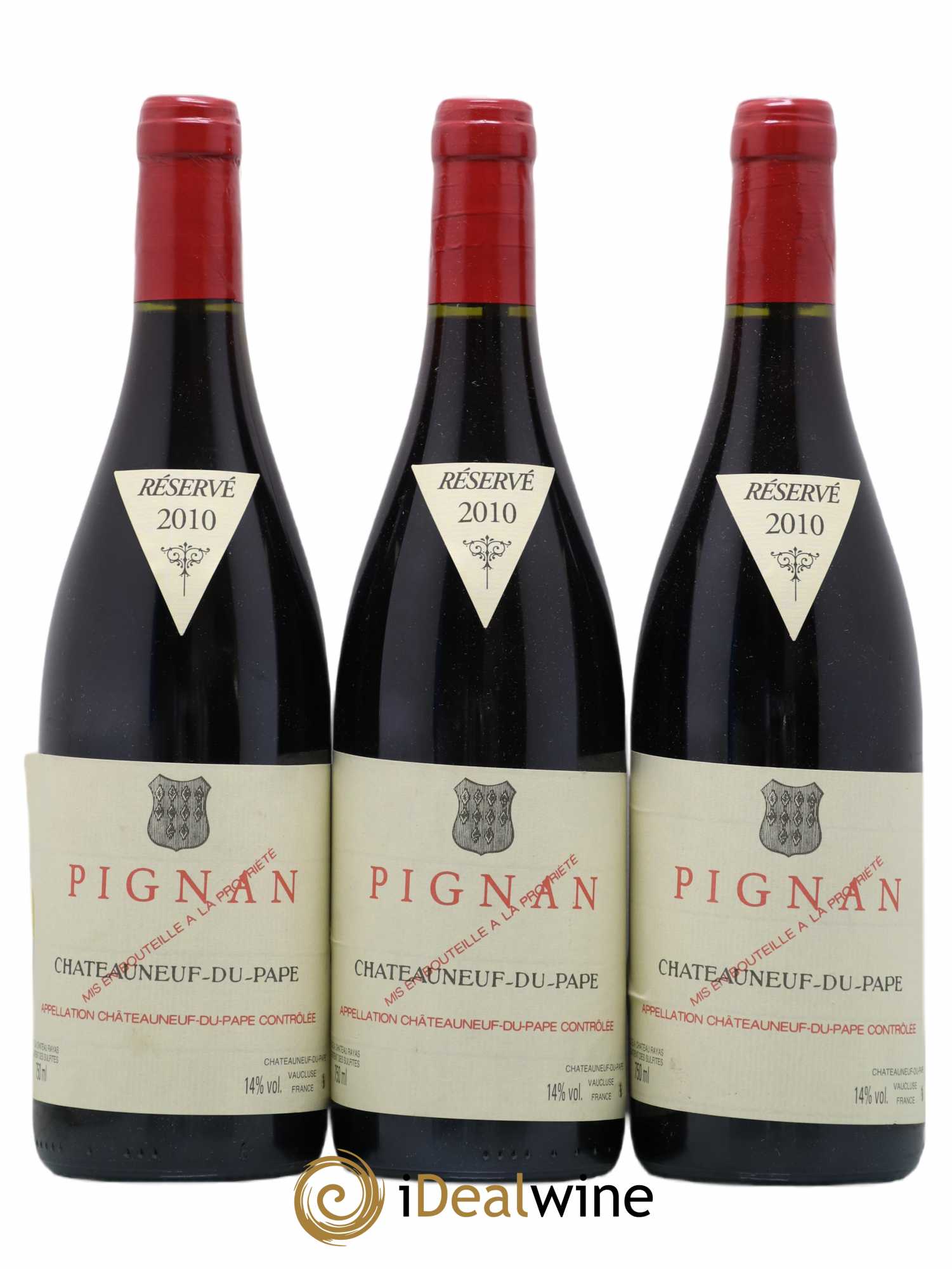 Châteauneuf-du-Pape Pignan Emmanuel Reynaud 2010 - Posten von 3 Flaschen - 0