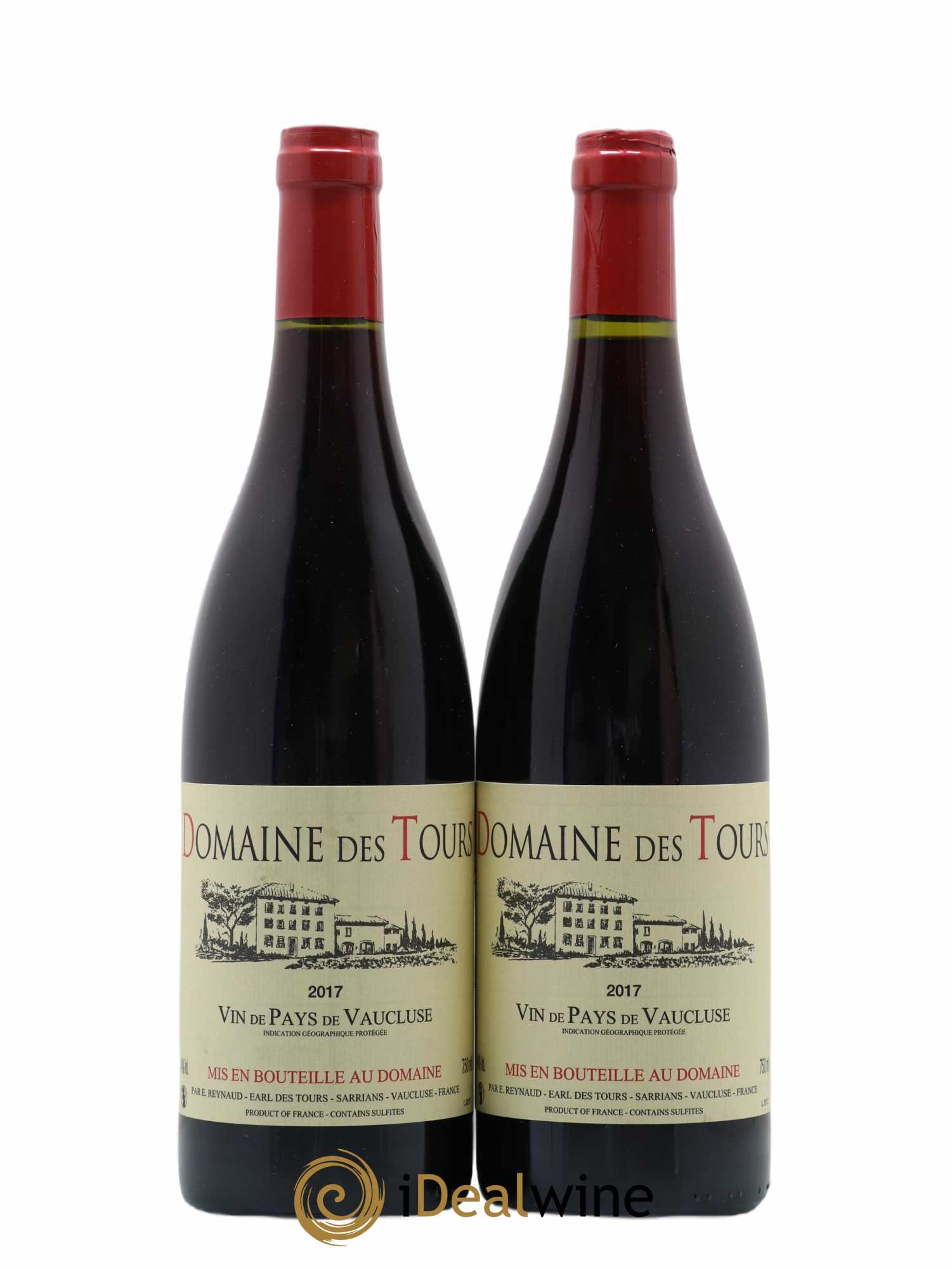 Vaucluse (Vin de Pays de Vaucluse) Domaine des Tours Emmanuel Reynaud 2017 - Lot de 2 bouteilles - 0