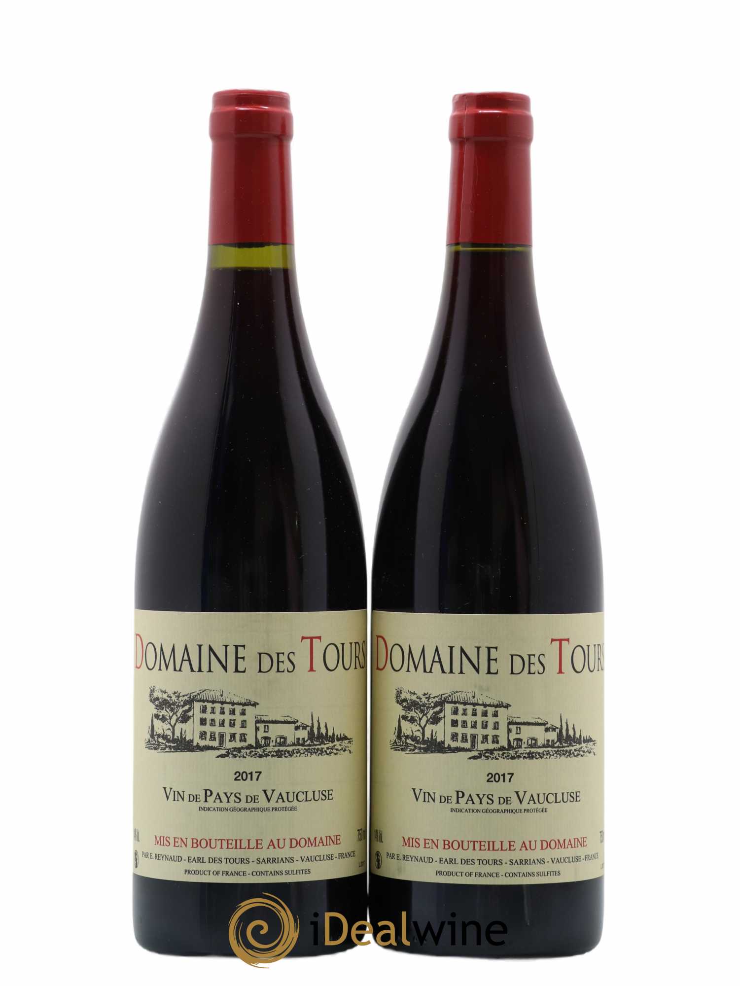 Vaucluse (Vin de Pays de Vaucluse) Domaine des Tours Emmanuel Reynaud 2017 - Lot de 2 bouteilles - 0