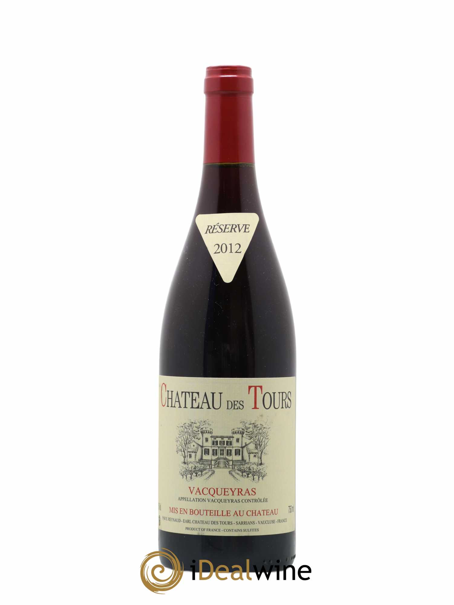 Vacqueyras Château des Tours Emmanuel Reynaud 2012 - Lot de 1 bouteille - 0