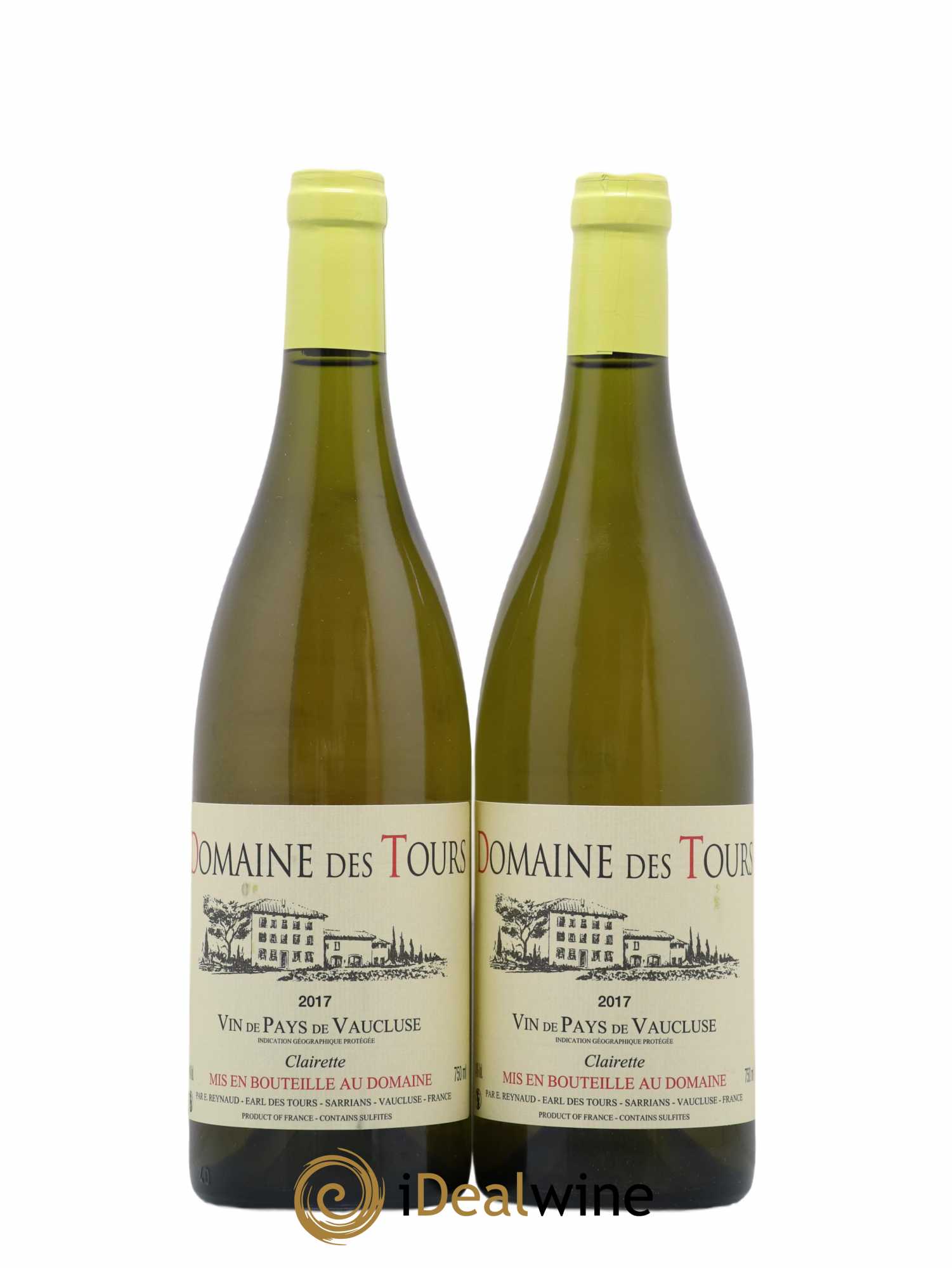 Vaucluse (Vin de Pays de Vaucluse) Domaine des Tours Emmanuel Reynaud Clairette 2017 - Lot de 2 bouteilles - 0