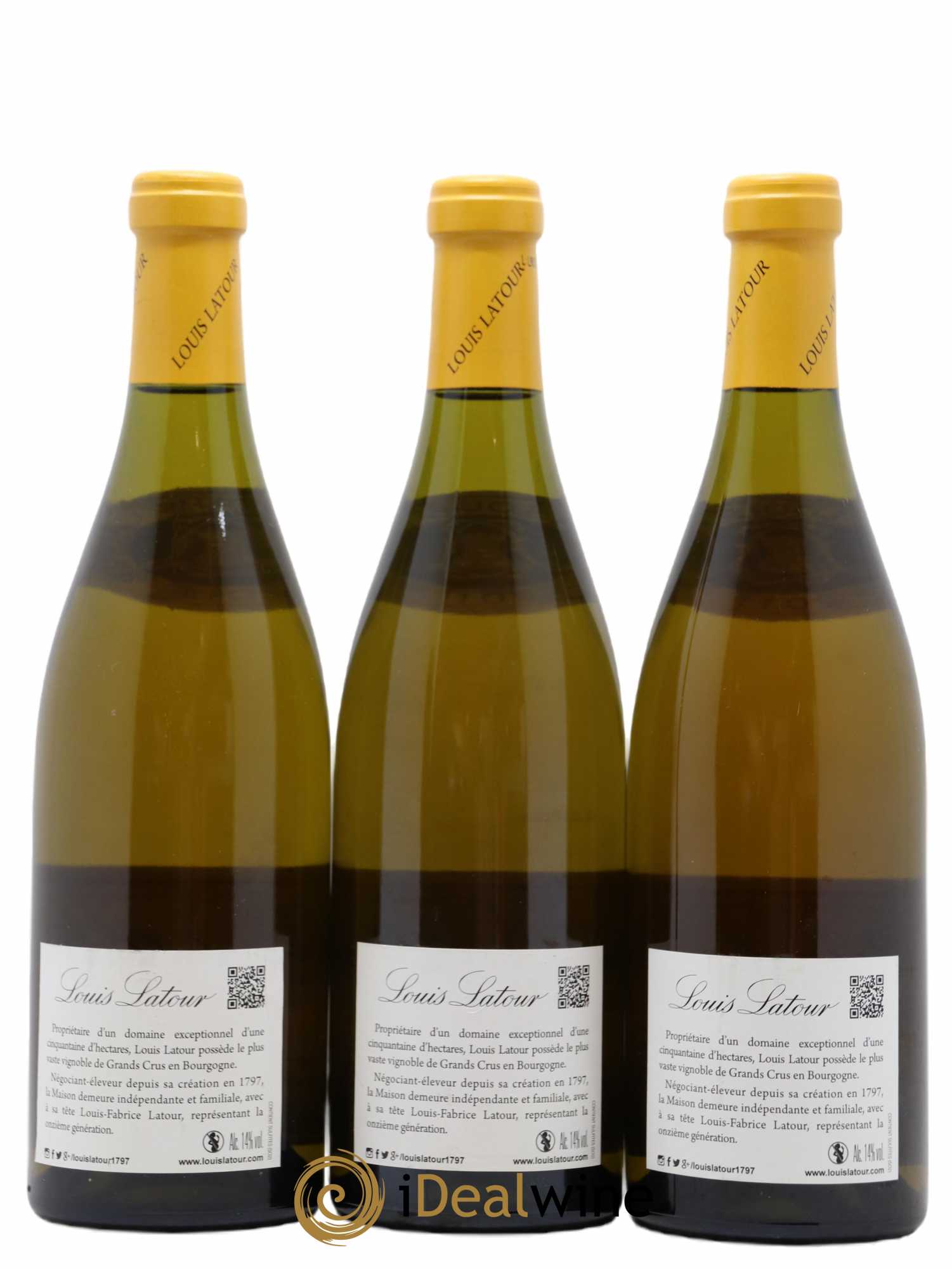 Criots-Bâtard-Montrachet Grand Cru Louis Latour 2011 - Lot de 3 bouteilles - 1