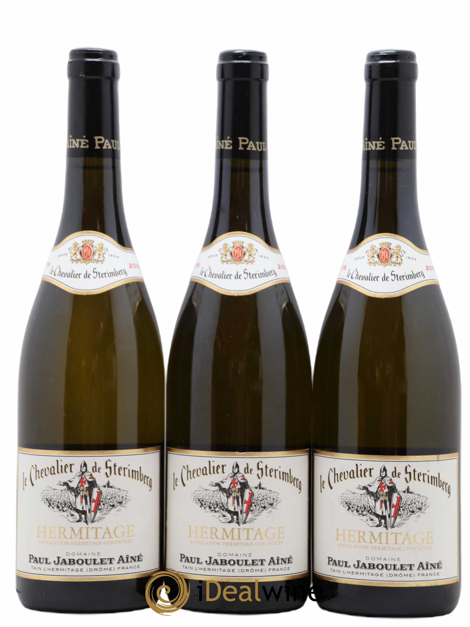 Hermitage Chevalier de Sterimberg Paul Jaboulet Ainé 2015 - Lot de 3 bouteilles - 0