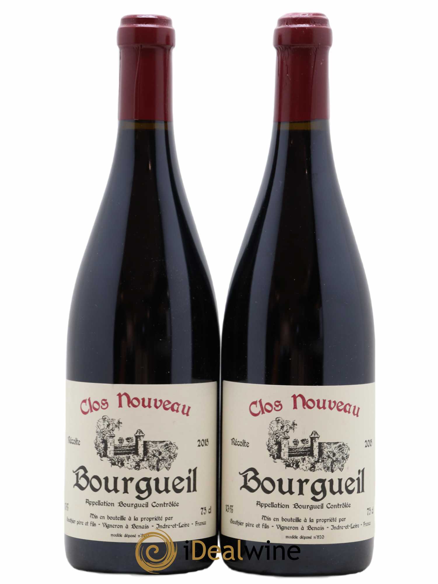 Bourgueil Clos Nouveau Domaine du Bel Air 2015 - Lot de 2 bouteilles - 0
